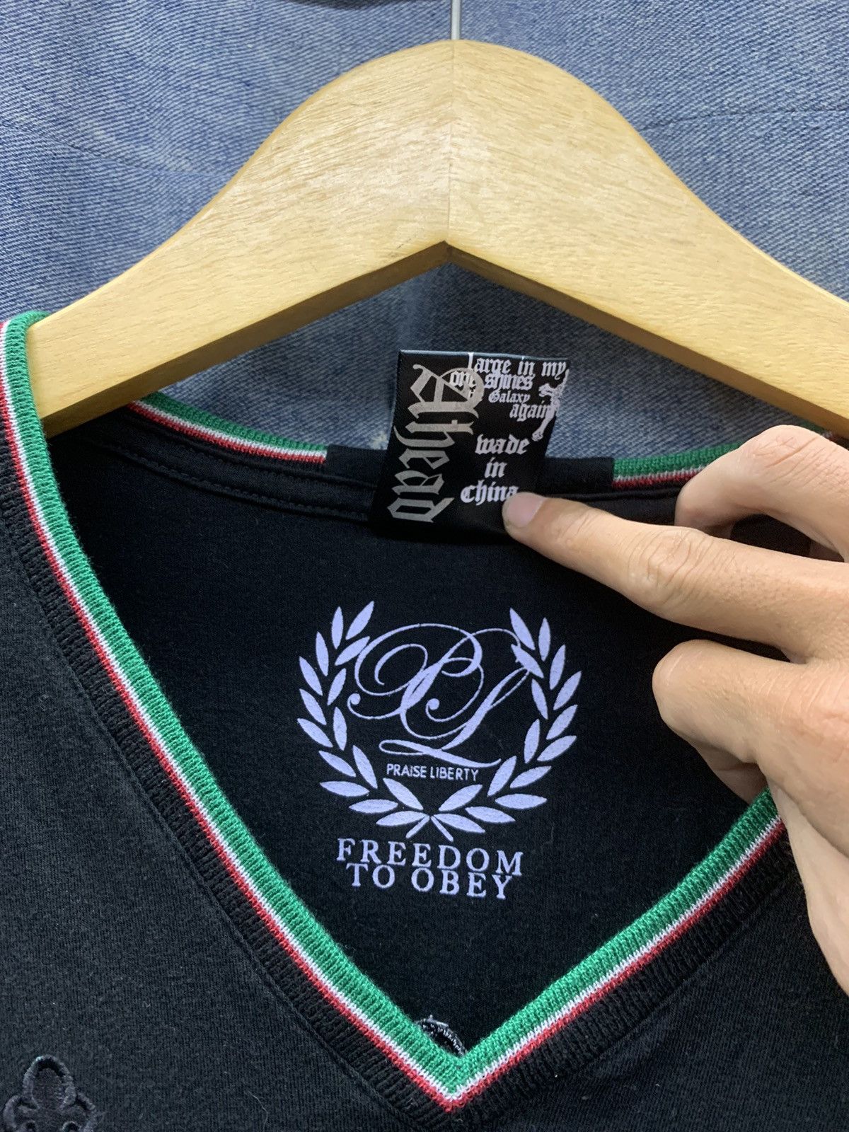 Hysteric Glamour × If Six Was Nine × Japanese Brand ITALIA FreedoM to obey criss cross style Size US M / EU 48-50 / 2 - 7 Thumbnail