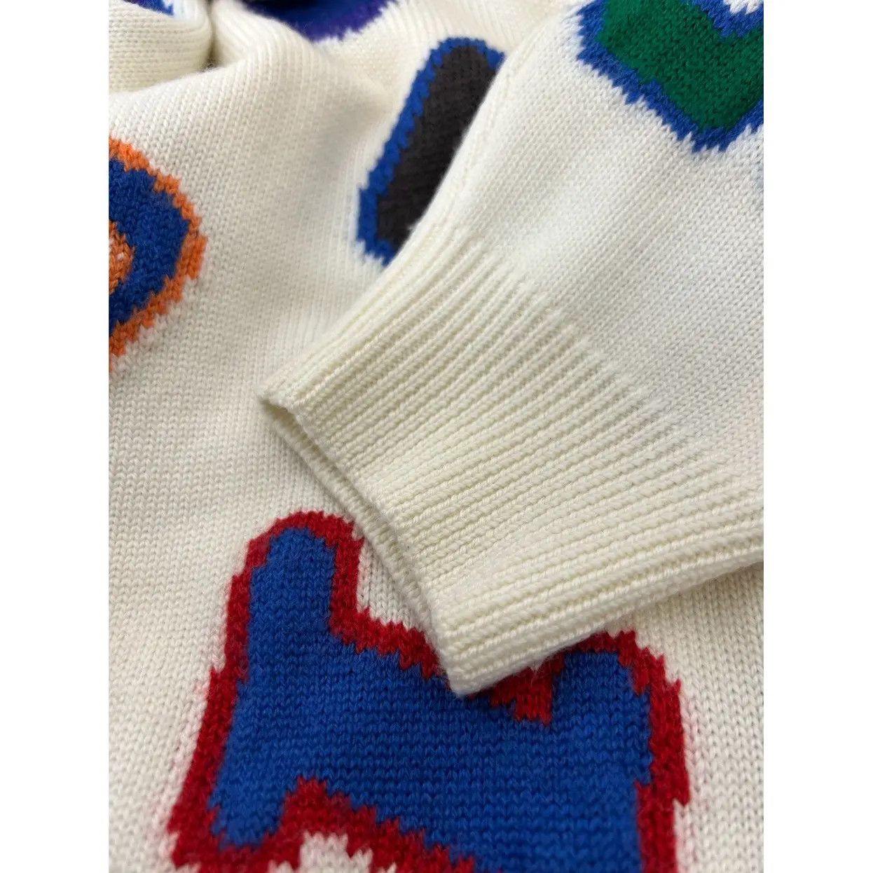 Louis Vuitton White wool sweater with NBA Size US XL / EU 56 / 4 - 8 Thumbnail