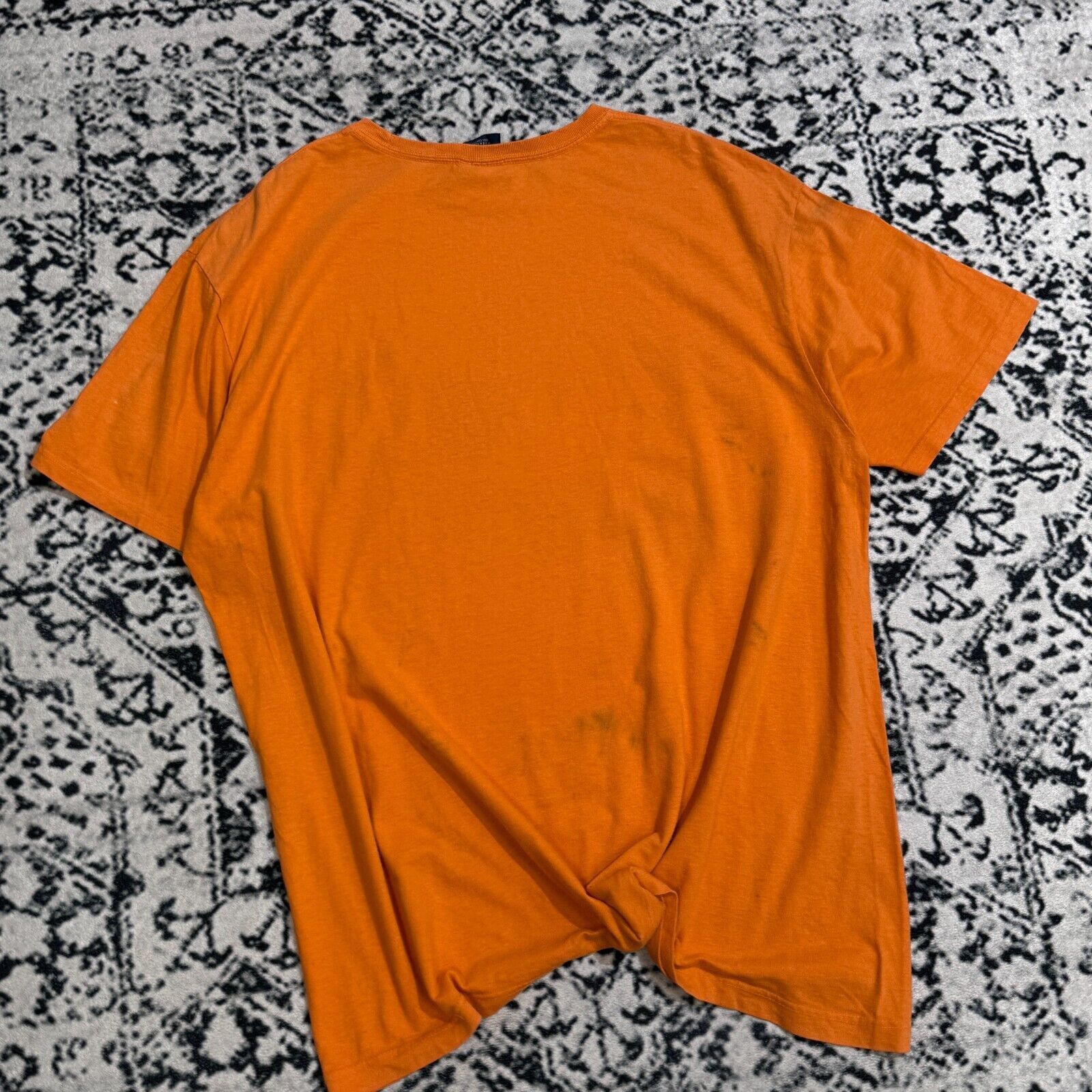 Ralph Lauren × Vintage Vintage Ralph Lauren Orange Cotton T-Shirt Size L Y2K 90s Size US L / EU 52-54 / 3 - 10 Thumbnail