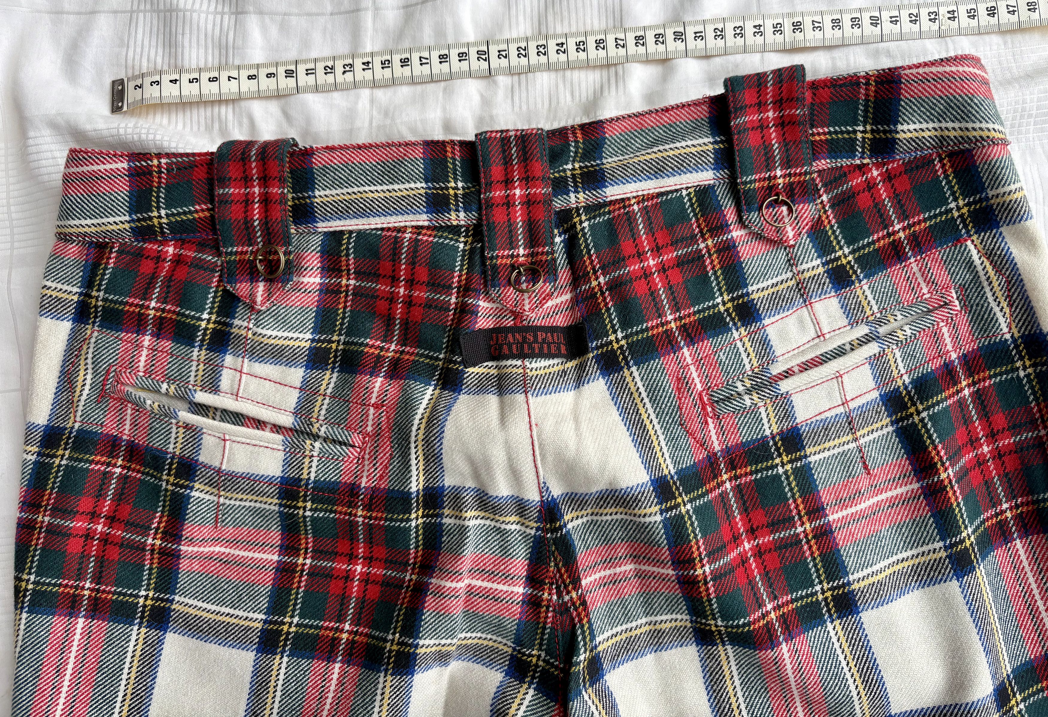Jean Paul Gaultier Archival JEAN PAUL GAULTIER Tartan Sailor Pants – Unworn Size US 34 / EU 50 - 16 Thumbnail
