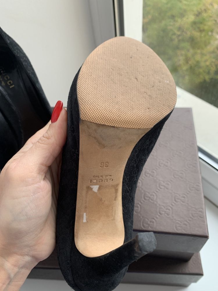 Gucci Gucci GG Logo Monogram Heels Size US 6 / IT 36 - 5 Thumbnail
