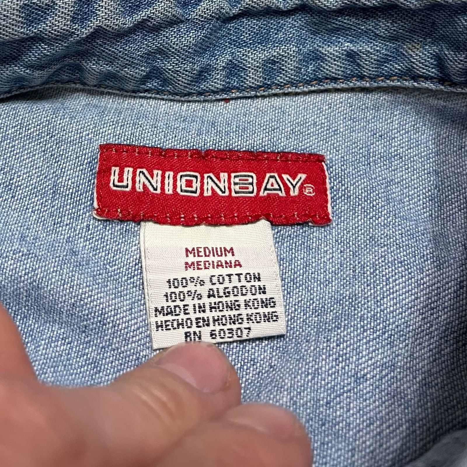 Other Vintage Union Bay Deep Faded Blue Denim Button Up Medium Size US M / EU 48-50 / 2 - 4 Thumbnail