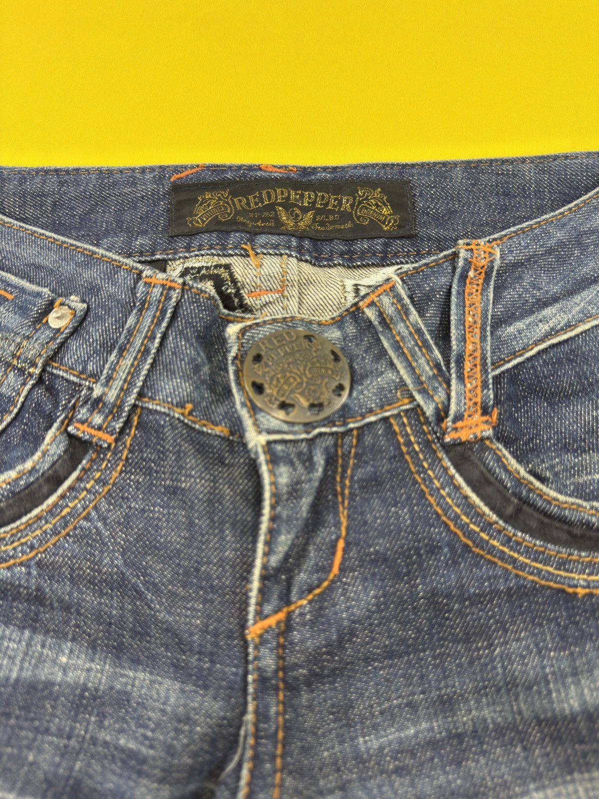 Japanese Brand Red peppers flare jeans Size US 28 / EU 44 - 6 Thumbnail