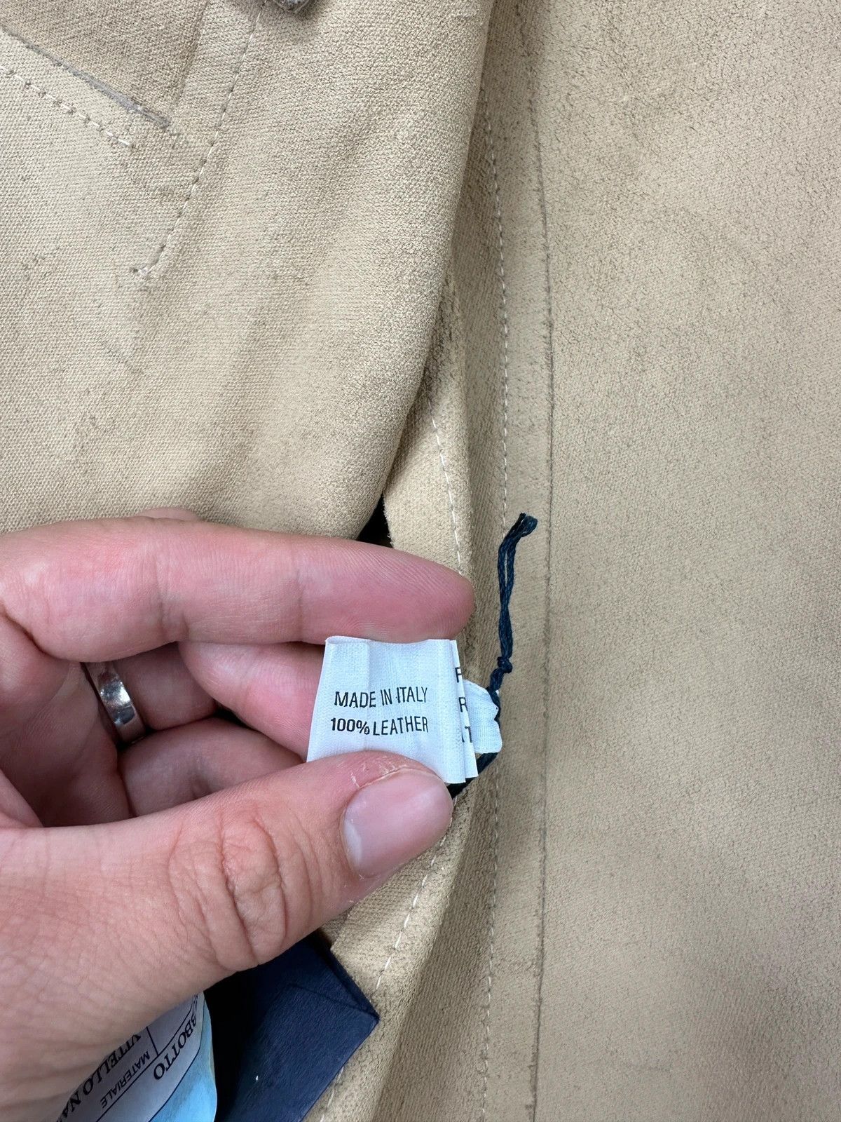Prada Prada Milano SS99 Beige Leather CalfSkin Snap Buttons Jacket Size M / US 6-8 / IT 42-44 - 15 Thumbnail