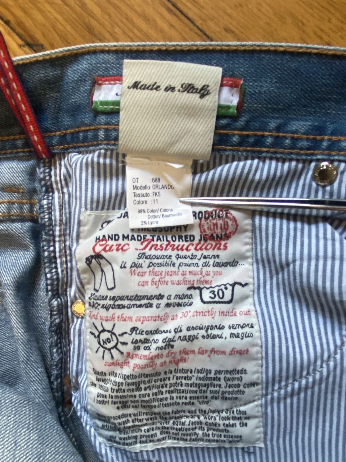 Jacob Cohen Jacob Cohen Handmade Italian Denim Jeans Pants Size US 40 / EU 56 - 13 Thumbnail