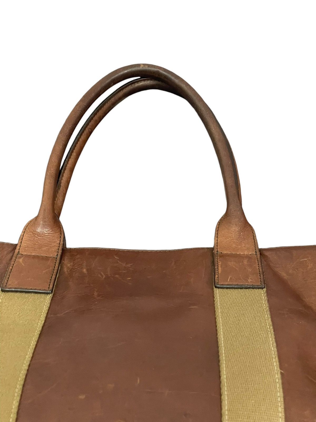 Japanese Brand Full Leather Patina Sazaby Japan Tote Shoulder Bag 1🟩1 Size ONE SIZE - 11 Thumbnail