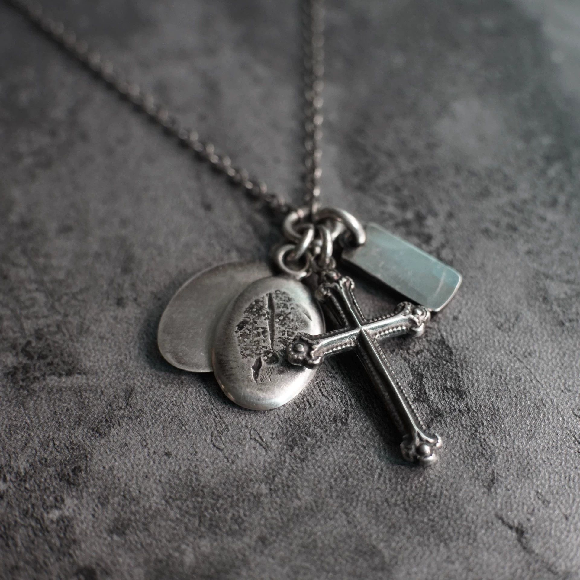 Werkstatt Munchen Werkstatt Munchen Large Cross Gothic Silver Necklace 70 Size ONE SIZE - 4 Thumbnail