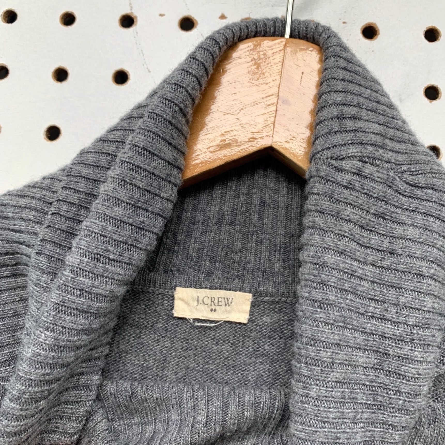 J.Crew J.Crew Merino Wool Sweater Mens Medium Turtleneck Gray Lightweight Work Size US M / EU 48-50 / 2 - 3 Thumbnail
