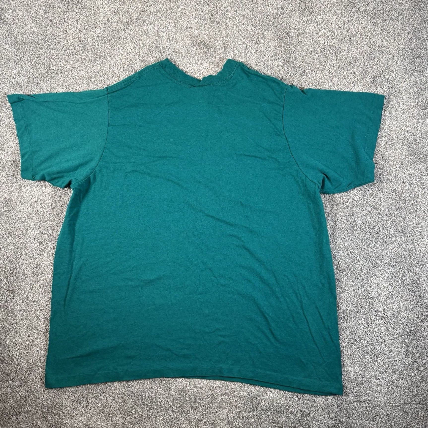 Etro VINTAGE Emerald Green 80s Single Stitch Shirt Sz 1X Boxy Tee Casual Womens T-Shirt Retro Green 1X Size XL / US 12-14 / IT 48-50 - 5 Thumbnail