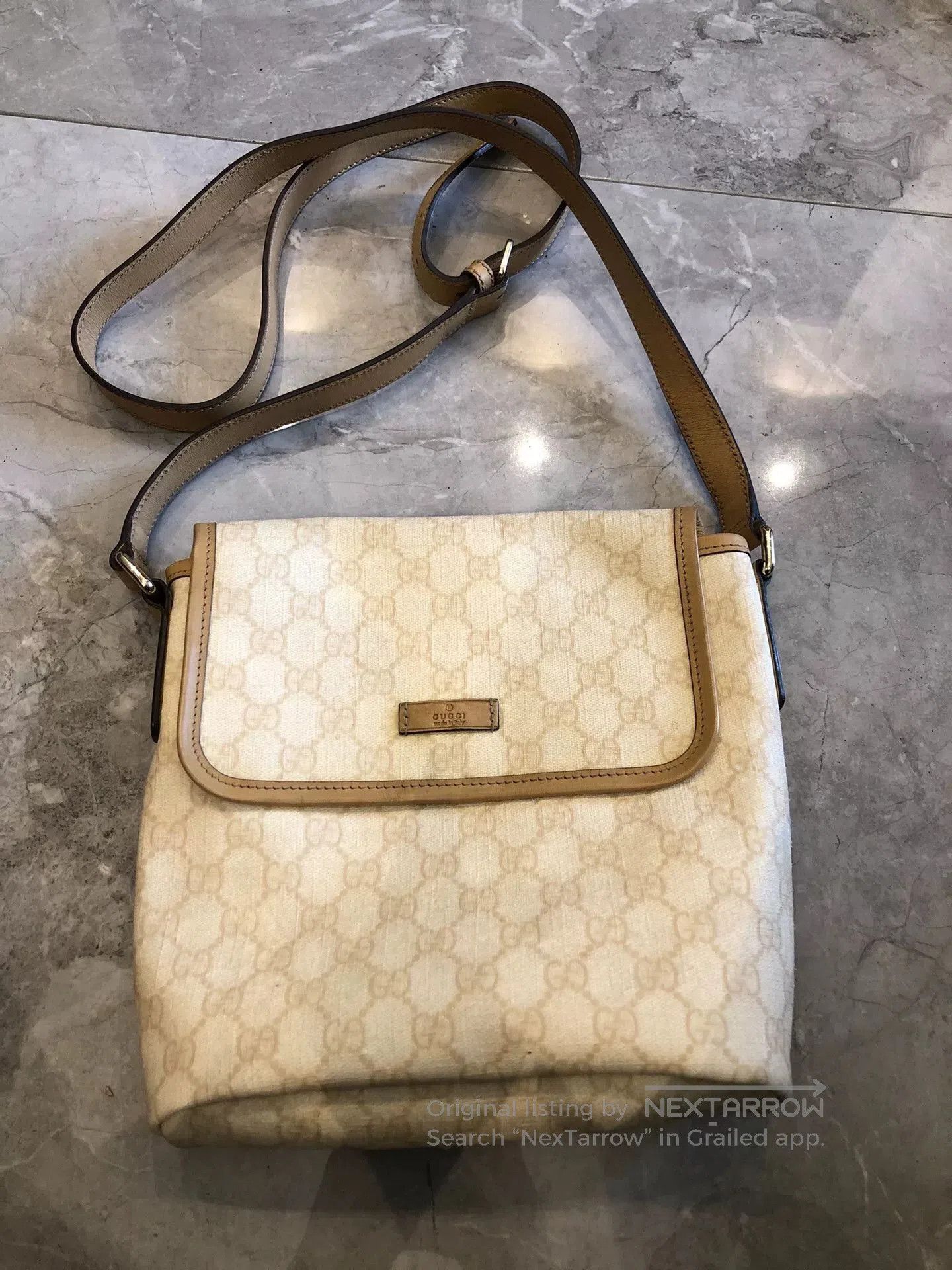 Gucci Gucci Beige Medium GG Print Shoulder Bag. Size ONE SIZE - 2 Thumbnail