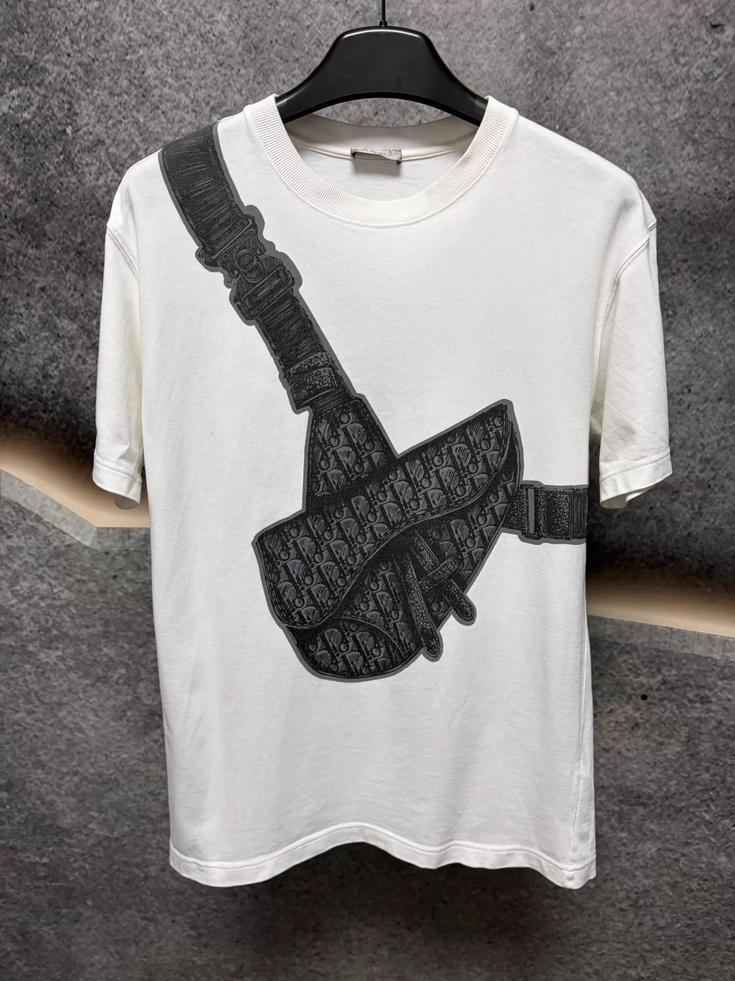 Dior White Graphic Short-Sleeve T-Shirt Size US M / EU 48-50 / 2 - 1 Thumbnail