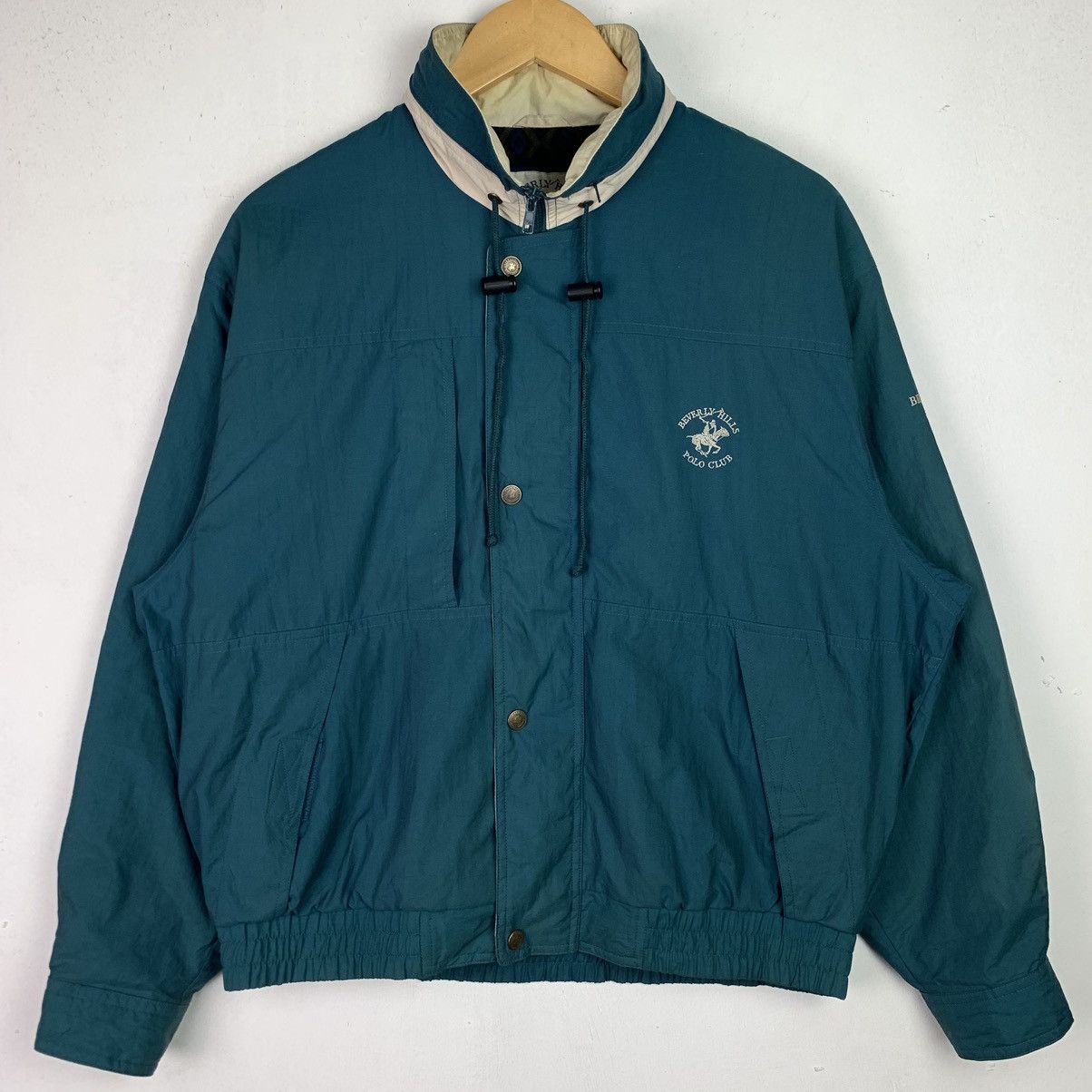 Beverly Hills Polo Club × Japanese Brand × Vintage Vtg Beverly Hills Polo Club MiniLogo Embroidery Light Jacket Size US M / EU 48-50 / 2 - 1 Thumbnail