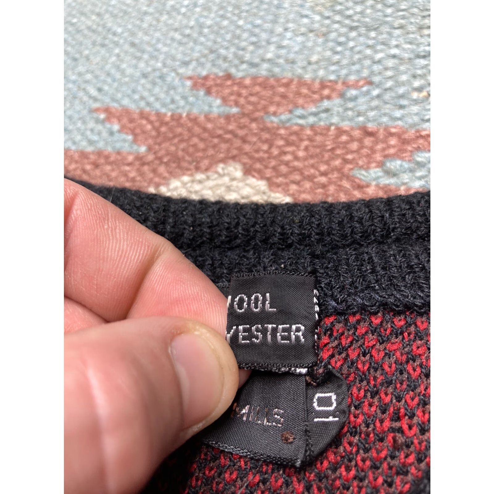 Vintage VINTAGE Angelli wool blend cardigan sweater button argyle diamond large Womens Cardigan L Red Size L / US 10 / IT 46 - 6 Thumbnail