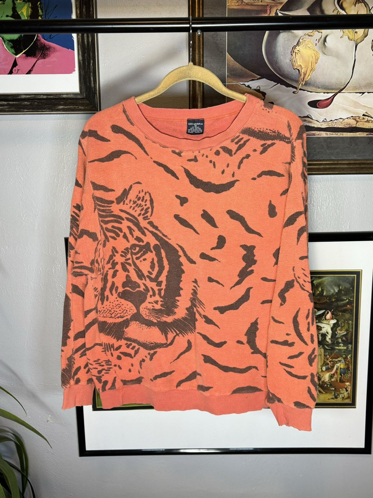 Vintage Vintage Tiger AOP Sweatshirt Size US M / EU 48-50 / 2 - 1 Thumbnail