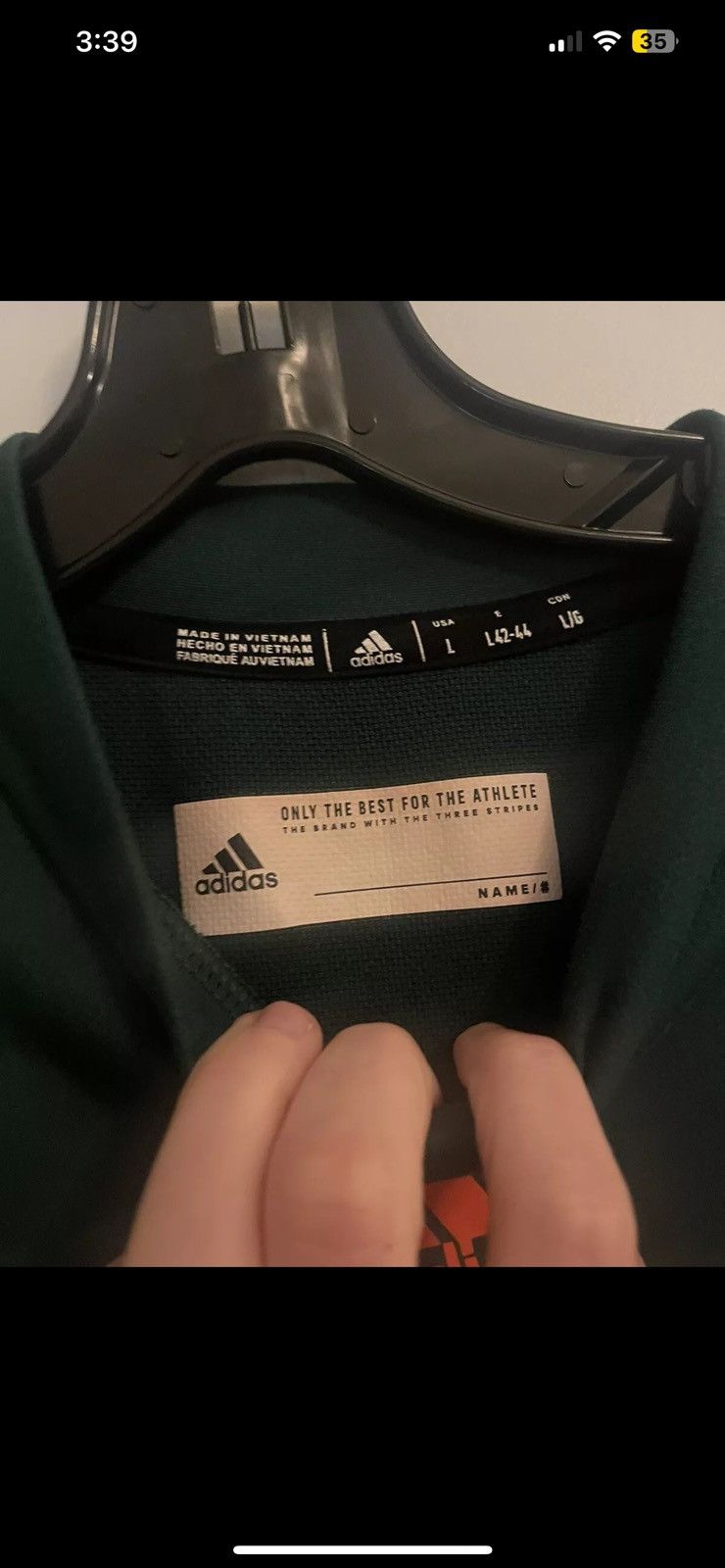 Adidas Miami Hurricanes Adidas Mens Sweatshirt L Aeroready Size US L / EU 52-54 / 3 - 4 Thumbnail