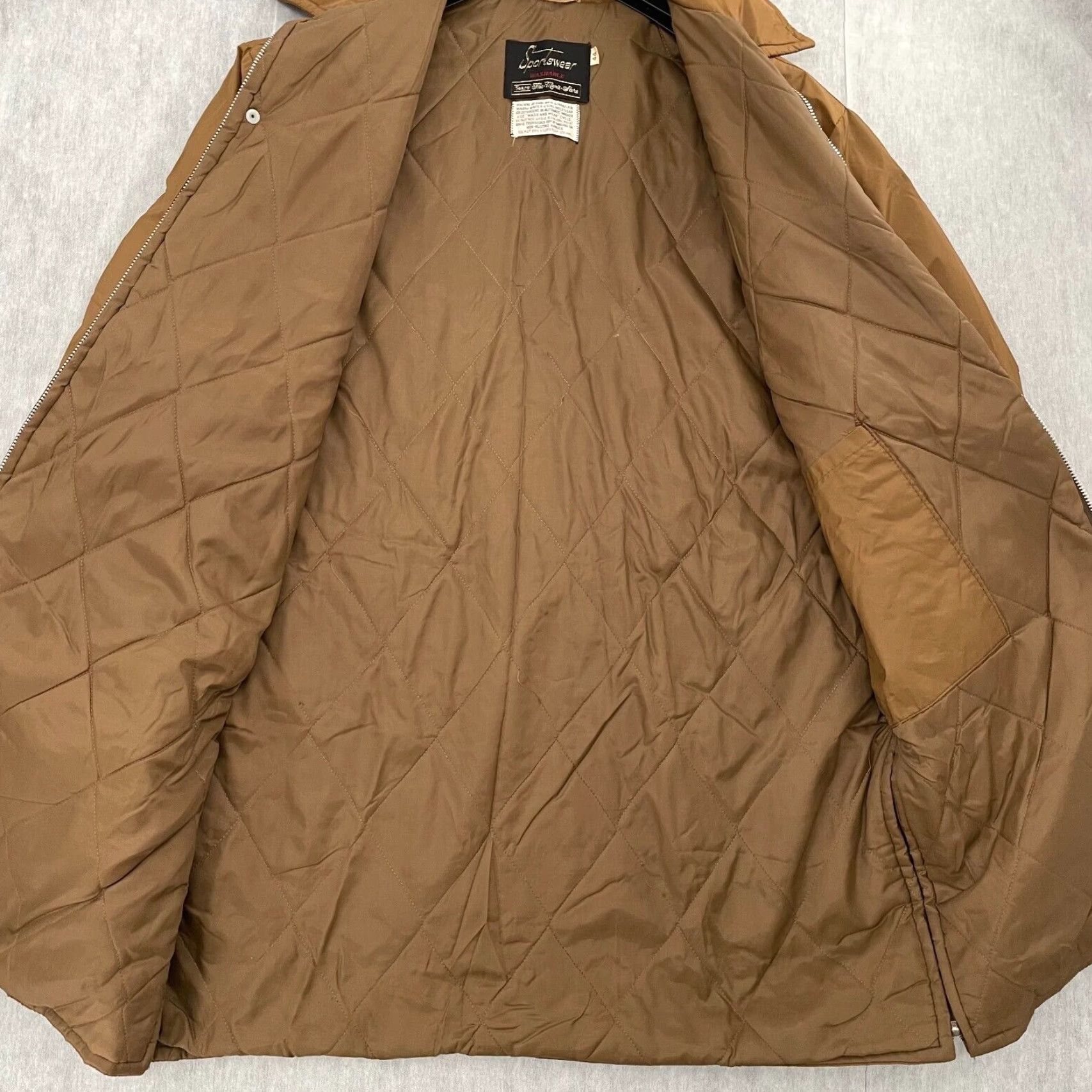 Sears Vintage Sears Men's Barn Coat Jacket 44 Brown Full Zip Lined Hunting 70s Outdoor Casual Size US S / EU 44-46 / 1 - 3 Thumbnail