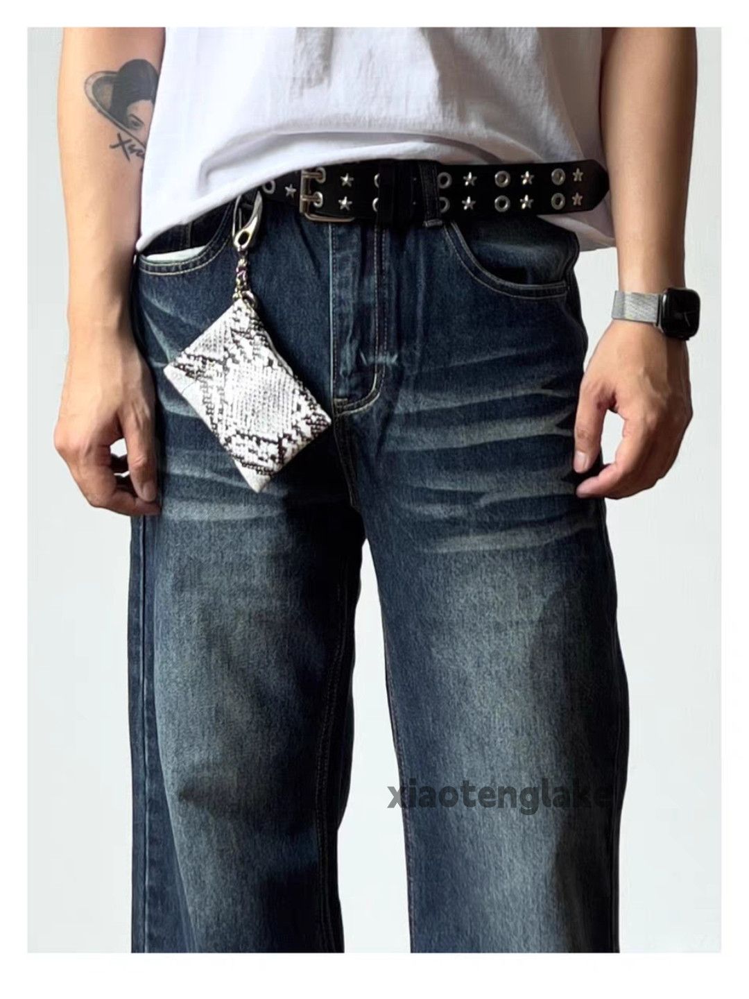 Jean xz vintage distressed faded cleanfit yuppie jeans Size US 28 / EU 44 - 8 Thumbnail