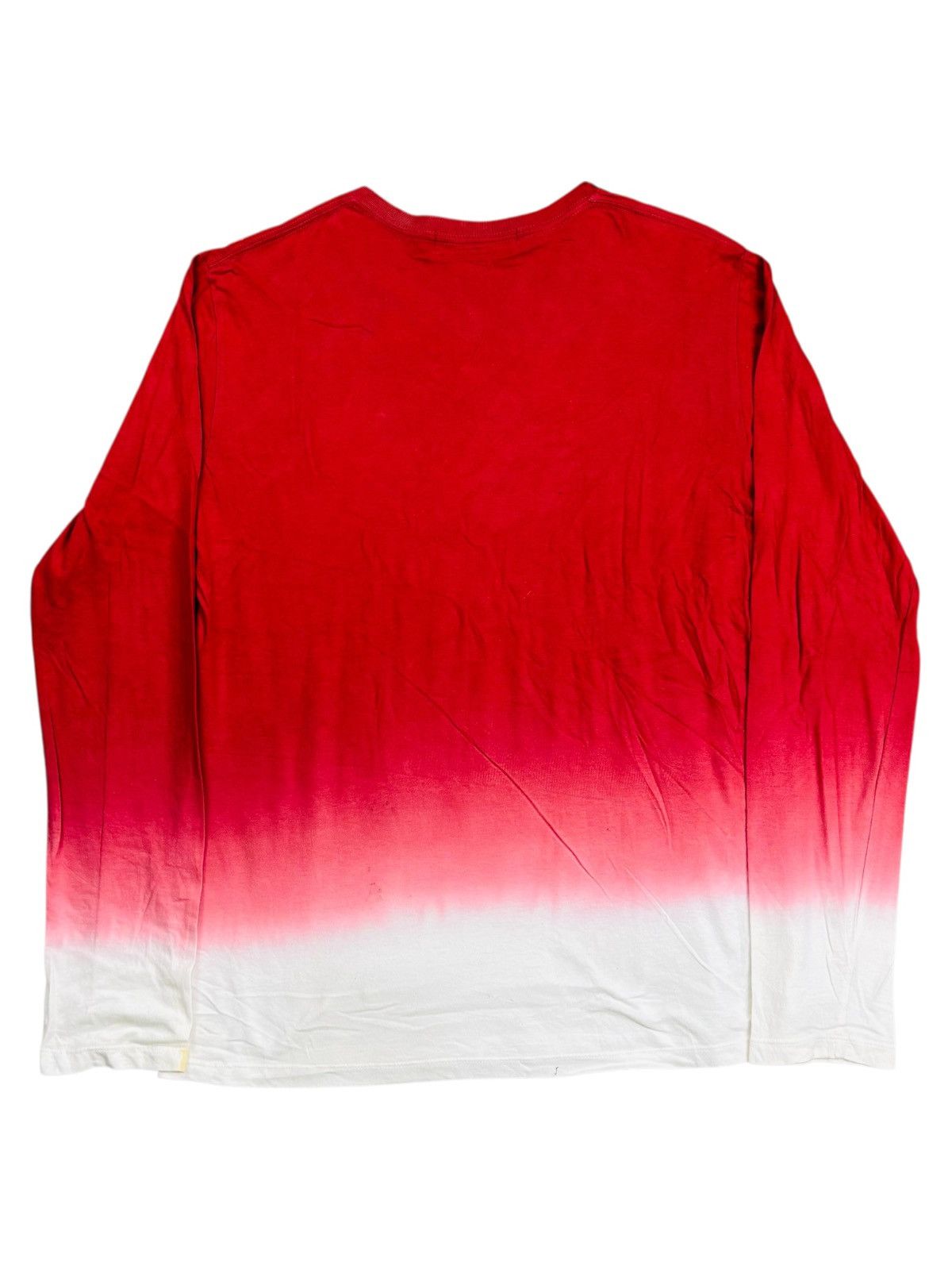 JACKROSE 2000s Jackrose - Red Blood Gradient Ethnic V-Neck Longsleeve Size US M / EU 48-50 / 2 - 2 Thumbnail