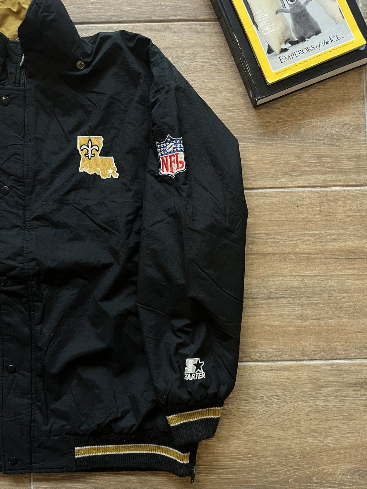 NFL × Starter × Vintage Vtg Starter New Orleans Saints Jacket Size US L / EU 52-54 / 3 - 7 Thumbnail