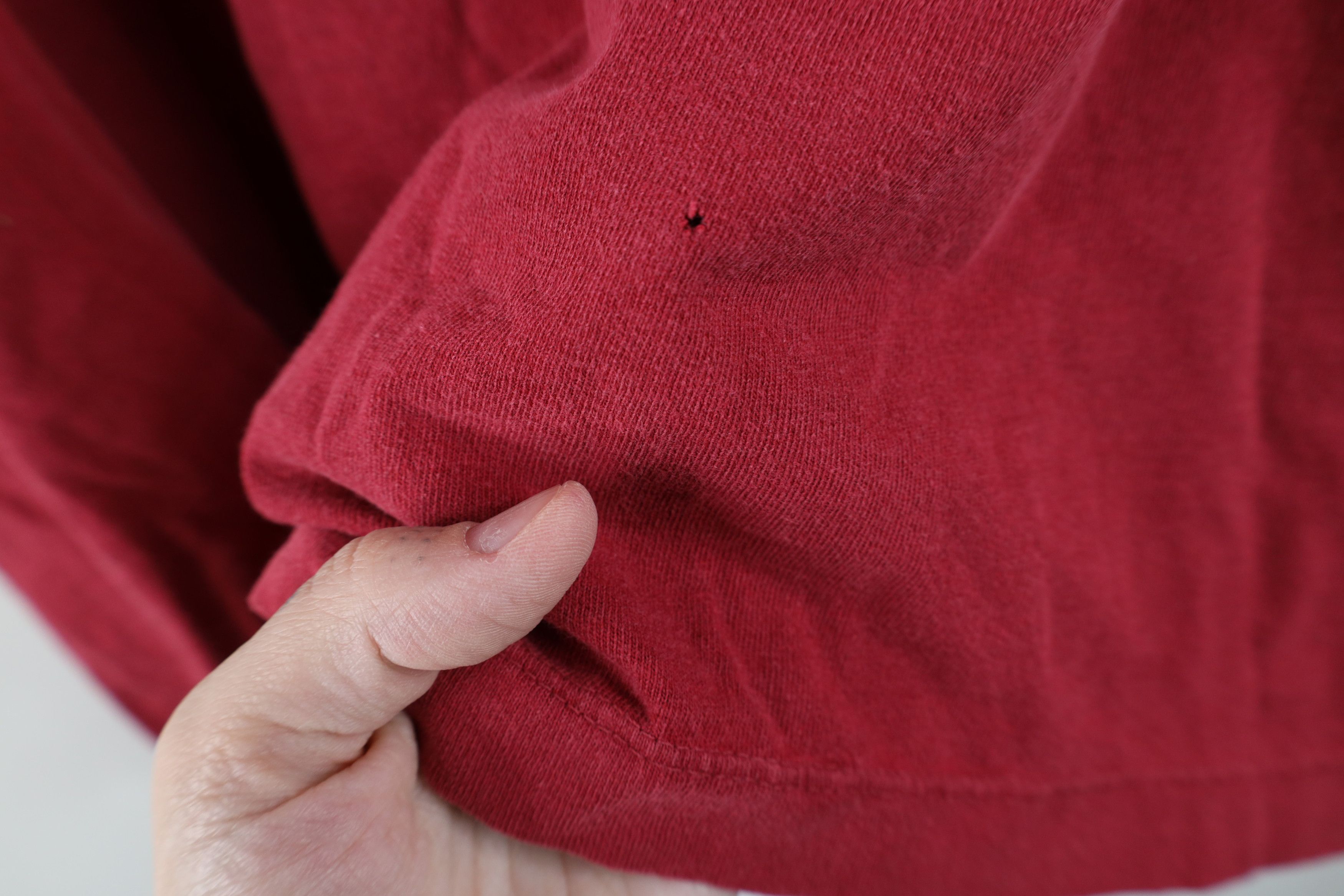 Vintage Vintage 90s Bum Equipment Boxy Fit Perfect T-Shirt Red Size L / US 10 / IT 46 - 10 Thumbnail