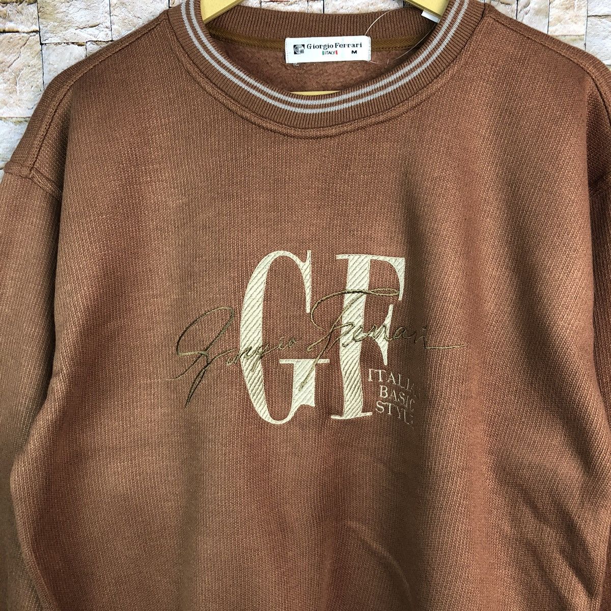 Japanese Brand × Vintage Giorgio Ferrari Brown Sweatshirt #A419 Size US M / EU 48-50 / 2 - 5 Thumbnail