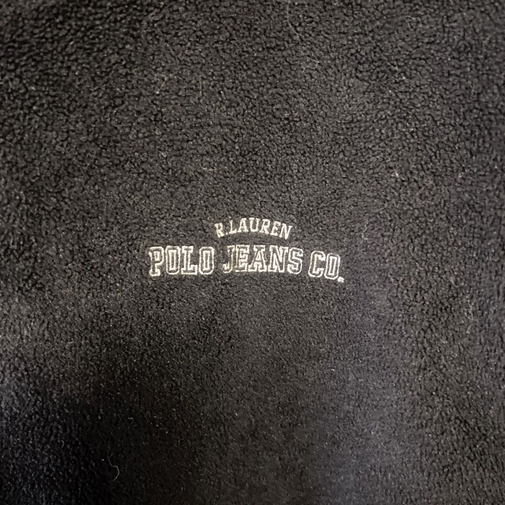 Ralph Lauren Ralph Lauren Polo Jeans Co Black Fleece Hoodie Sweatshirt Pullover Medium Mens 90s Size US M / EU 48-50 / 2 - 2 Thumbnail