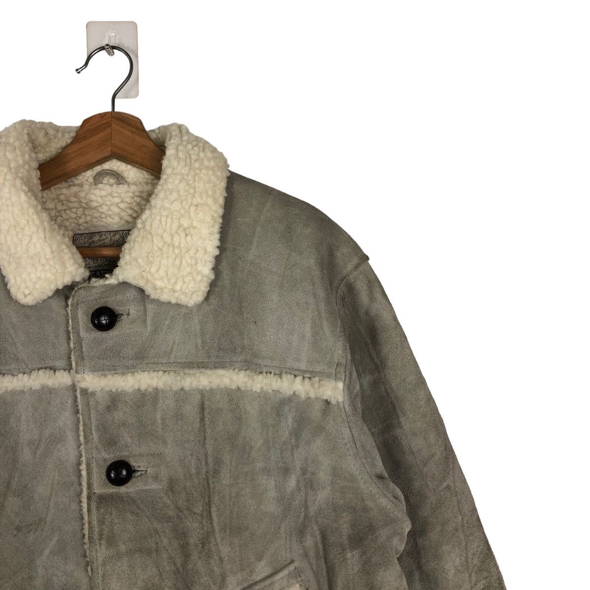 Japanese Brand 🔥70s VINTAGE SUEDE LEATHER CHORE JACKET CREATION CUBE JAPAN Size US M / EU 48-50 / 2 - 6 Thumbnail
