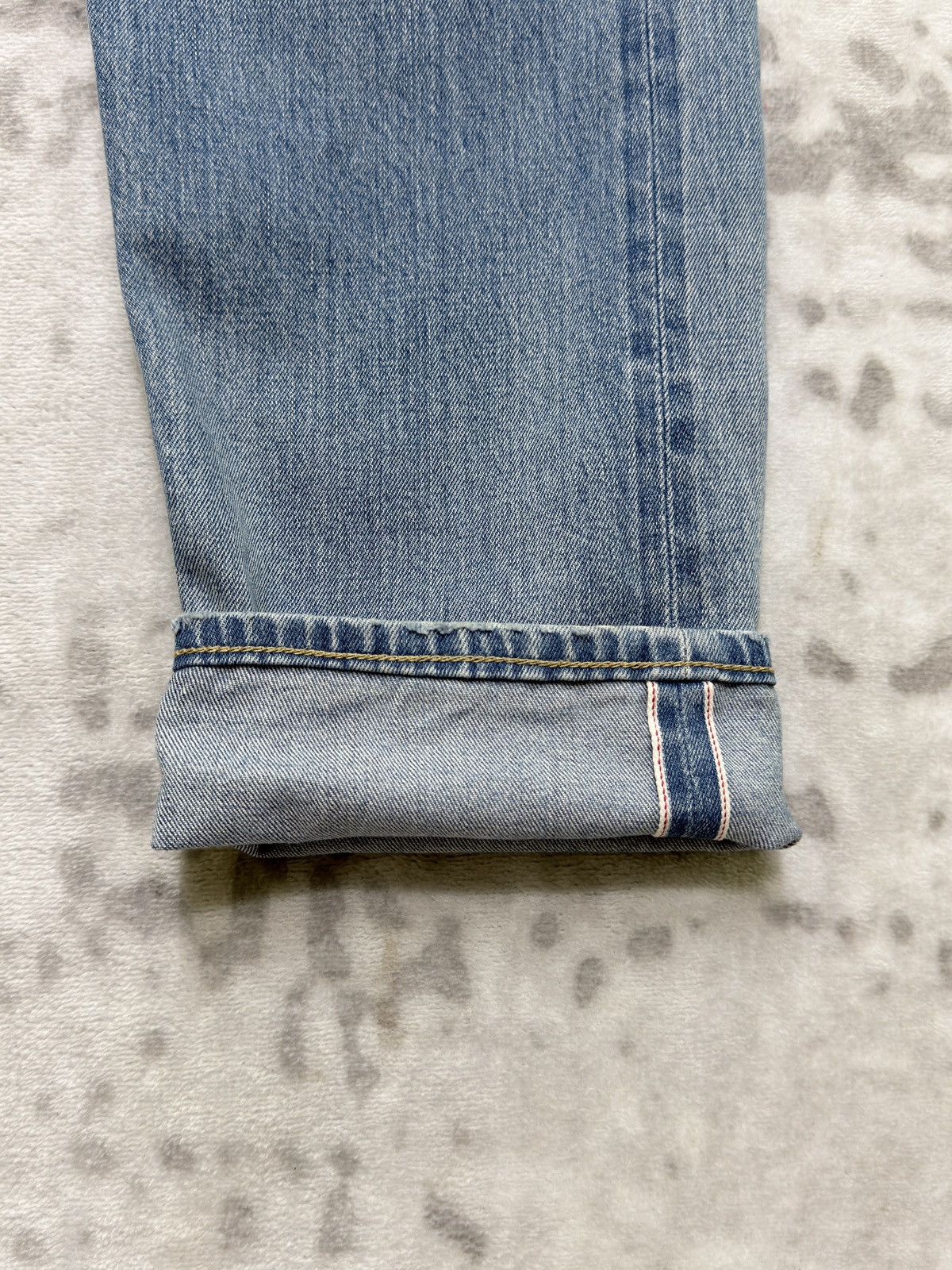 Japanese Brand Vintage Ships Selvedge Denim Light Wash Skinny Fit Size US 31 - 8 Thumbnail