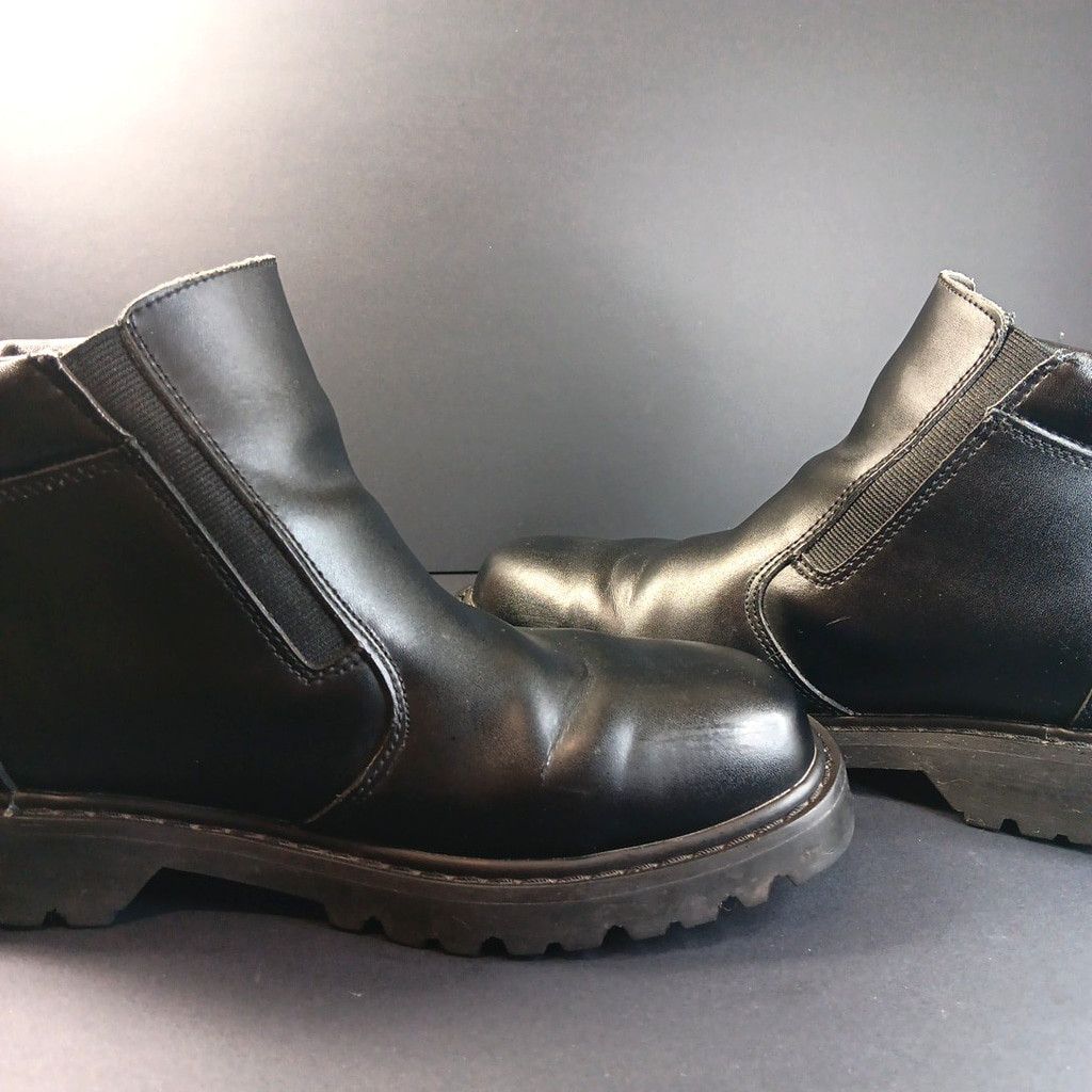 Denver Hayes Leather Denver Hays Slip On Hook And Loop Mens Combat Boots Size US 11 / EU 44 - 8 Thumbnail