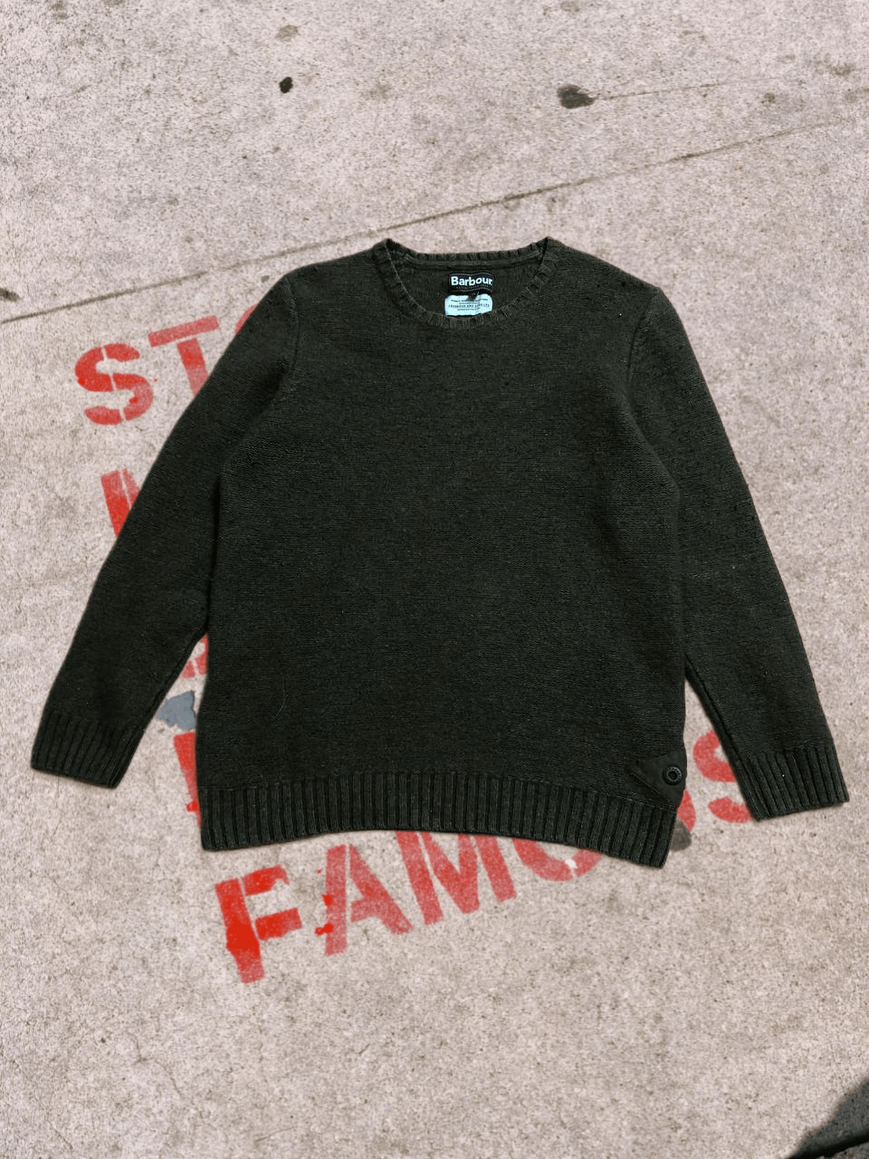 Barbour VINTAGE BARBOUR Men’s CASUAL Sweater Minimal Look Size US XL / EU 56 / 4 - 1 Thumbnail