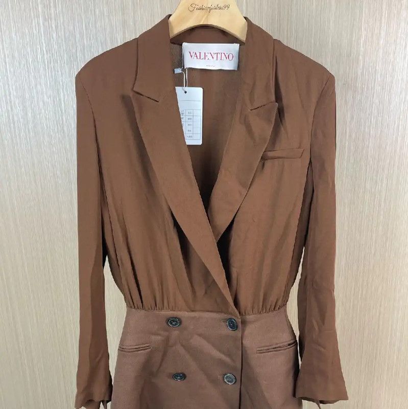 Valentino Deep Brown Women's Coat 0089