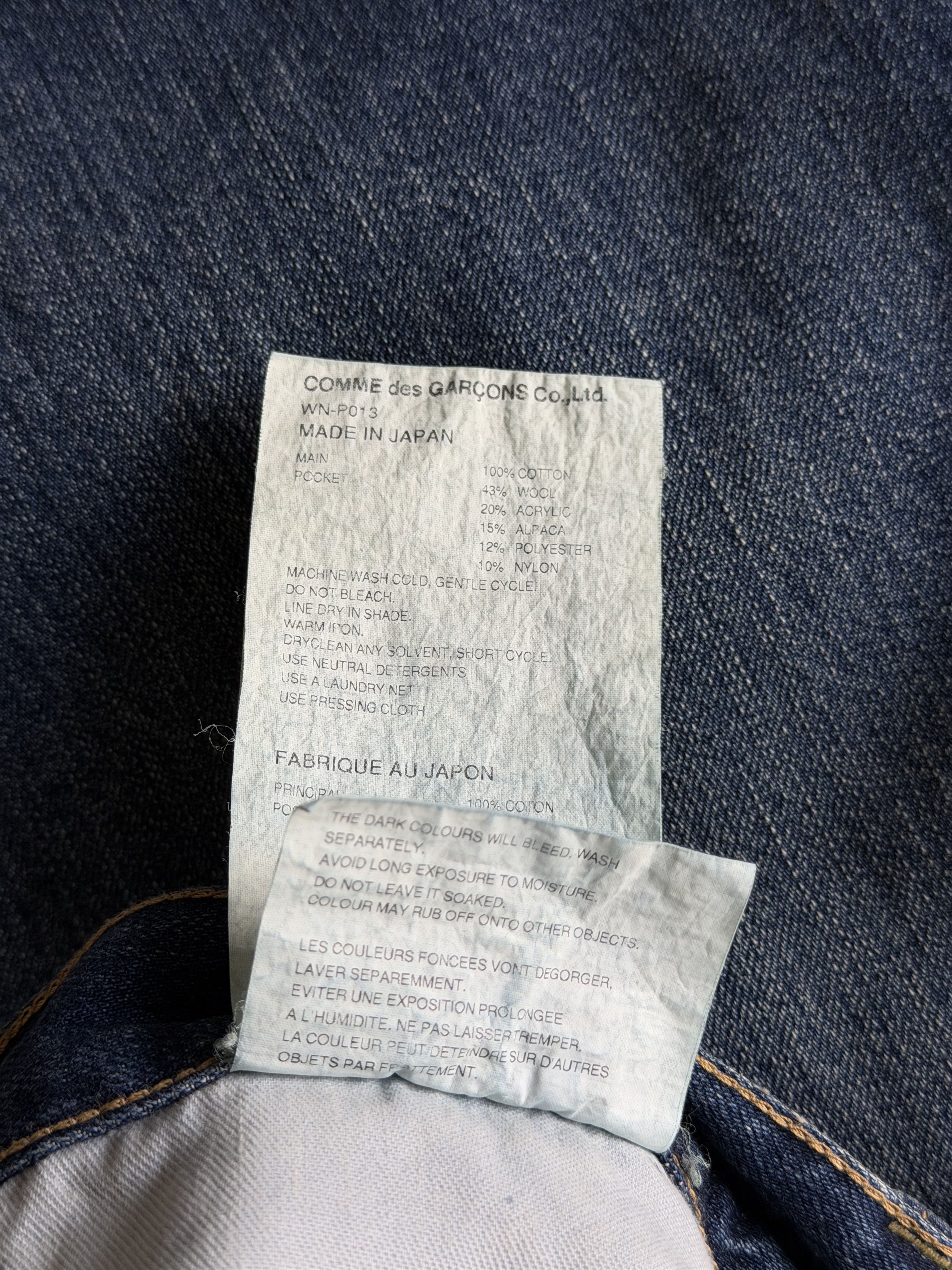 Junya Watanabe Junya Watanabe Distressed Selvedge Jeans in Indigo Size US 31 - 11 Thumbnail