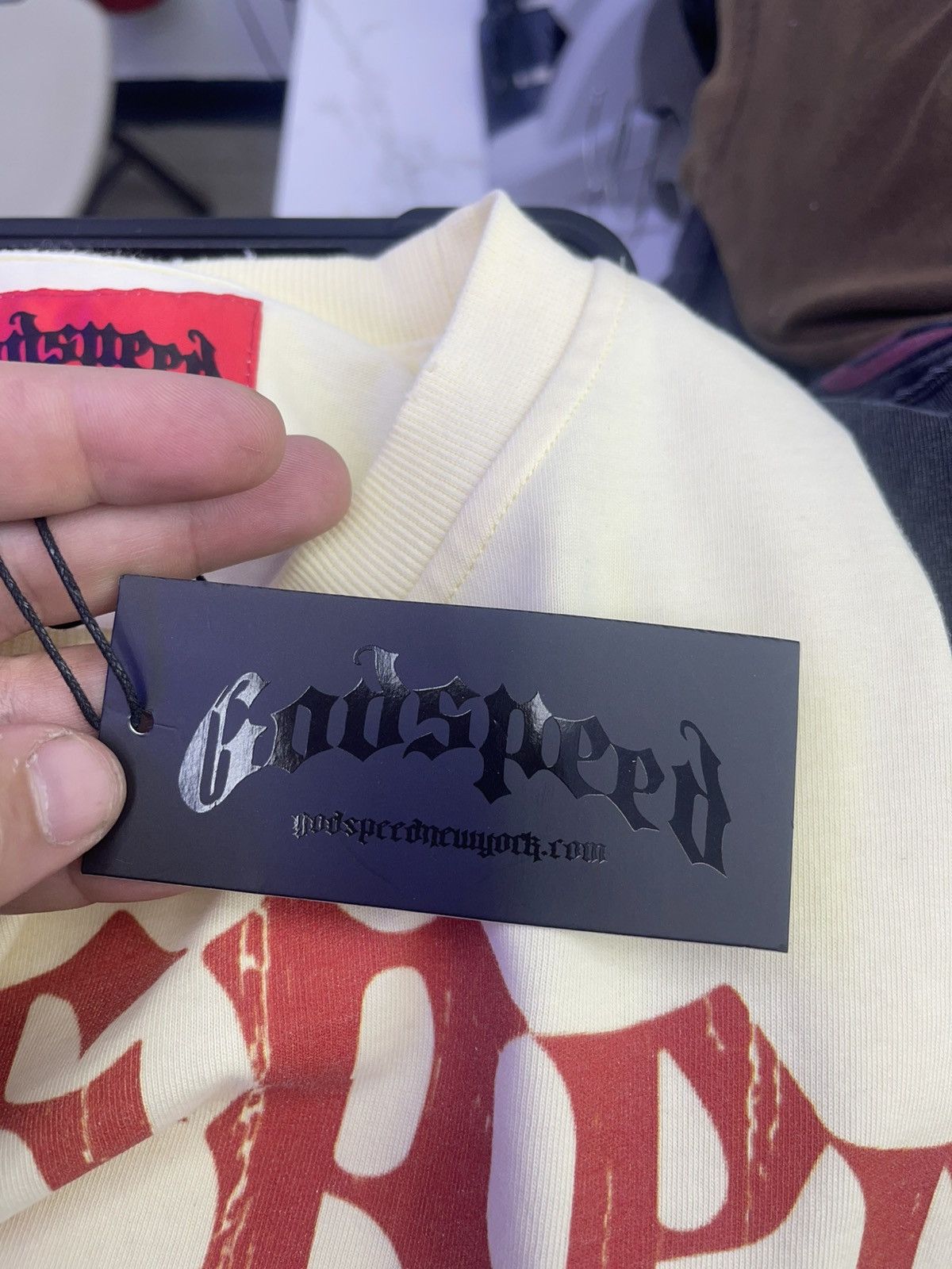 Godspeed Godspeed “human vs ai” longsleeve (bone) Size US XS / EU 42 / 0 - 5 Thumbnail
