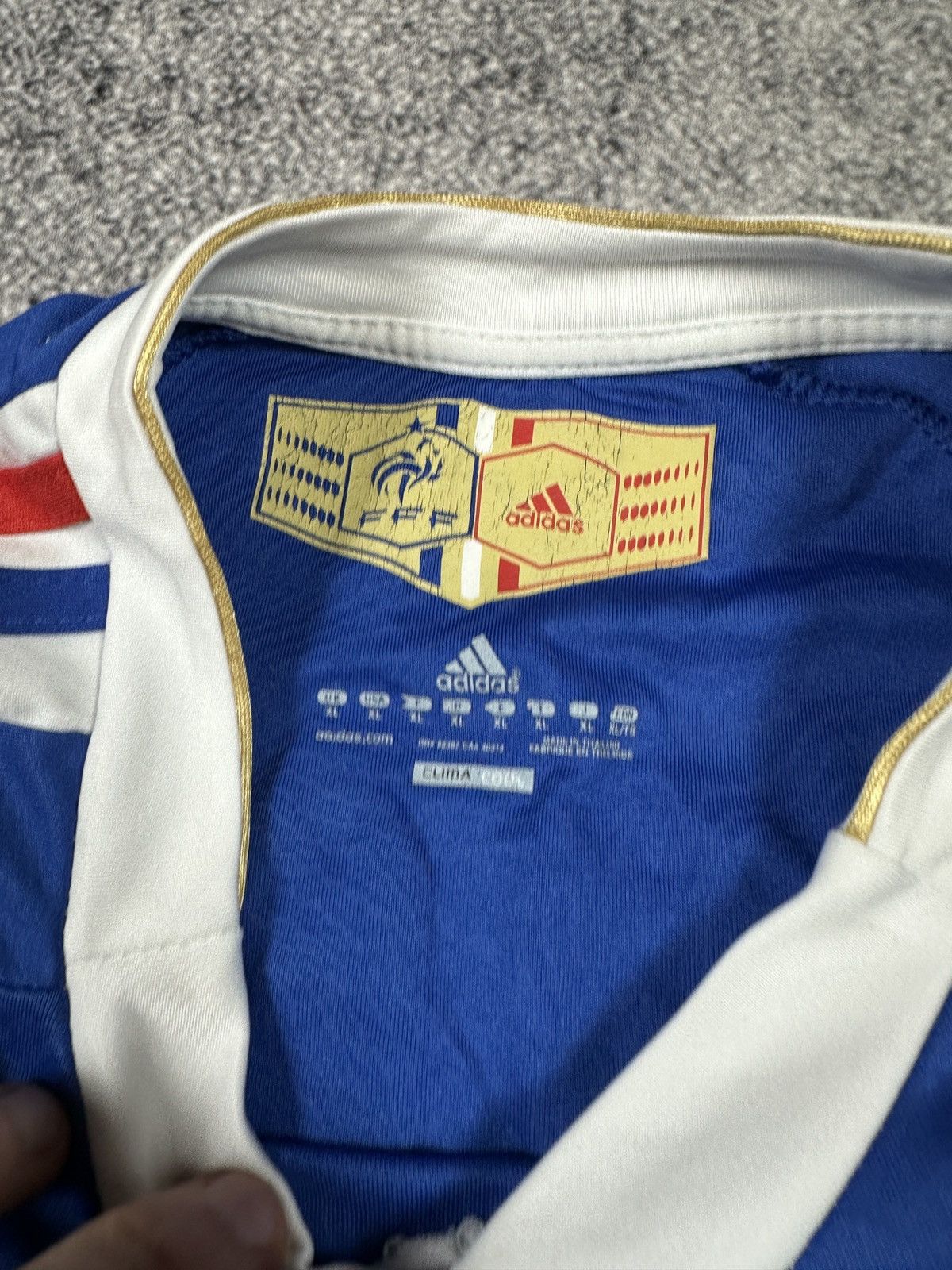 Vintage Vintage Adidas France 7 Ribery Soccer Jersey Style XL Rare Size US XL / EU 56 / 4 - 4 Thumbnail