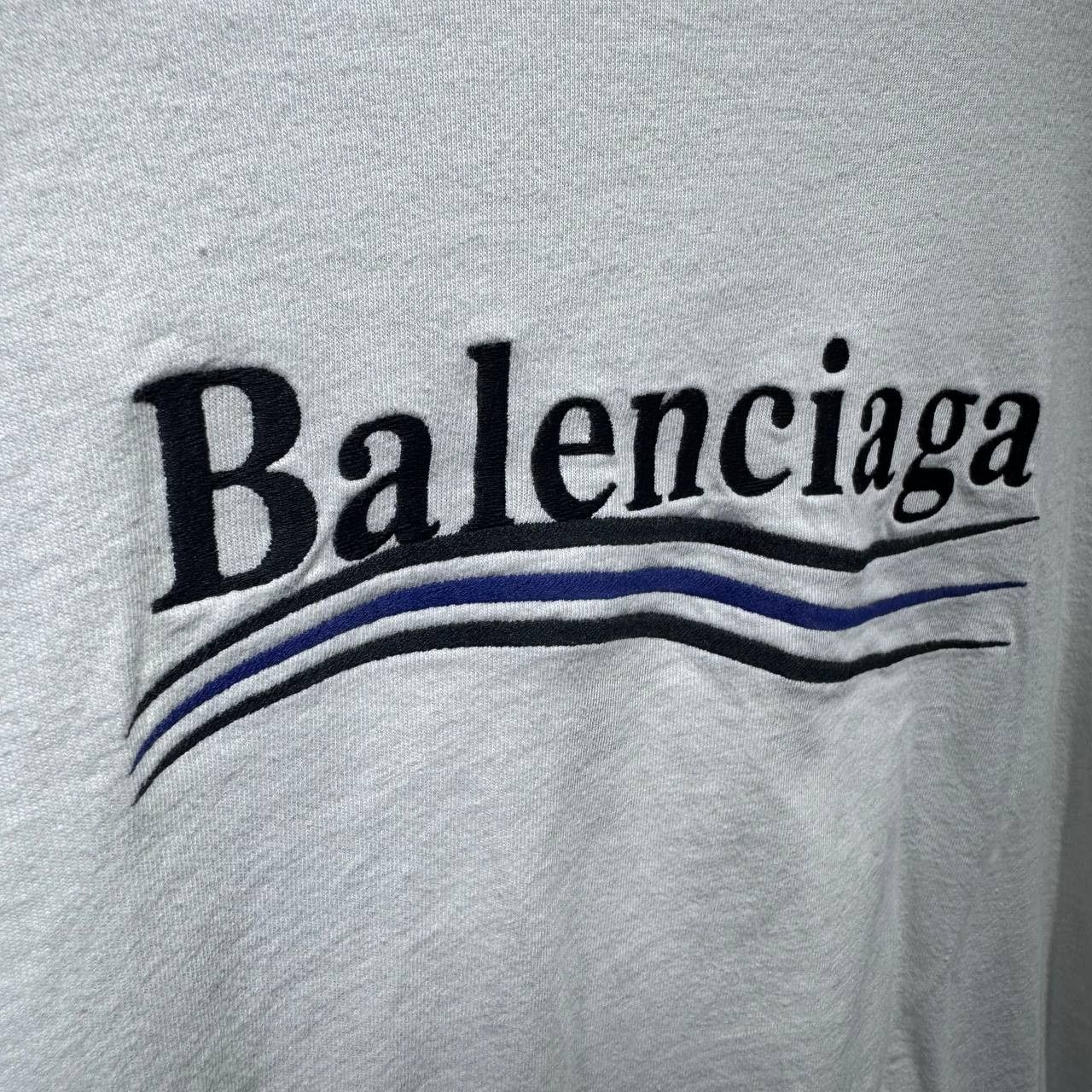 Balenciaga Balenciaga Campaign Embroidered tee Size US L / EU 52-54 / 3 - 4 Thumbnail