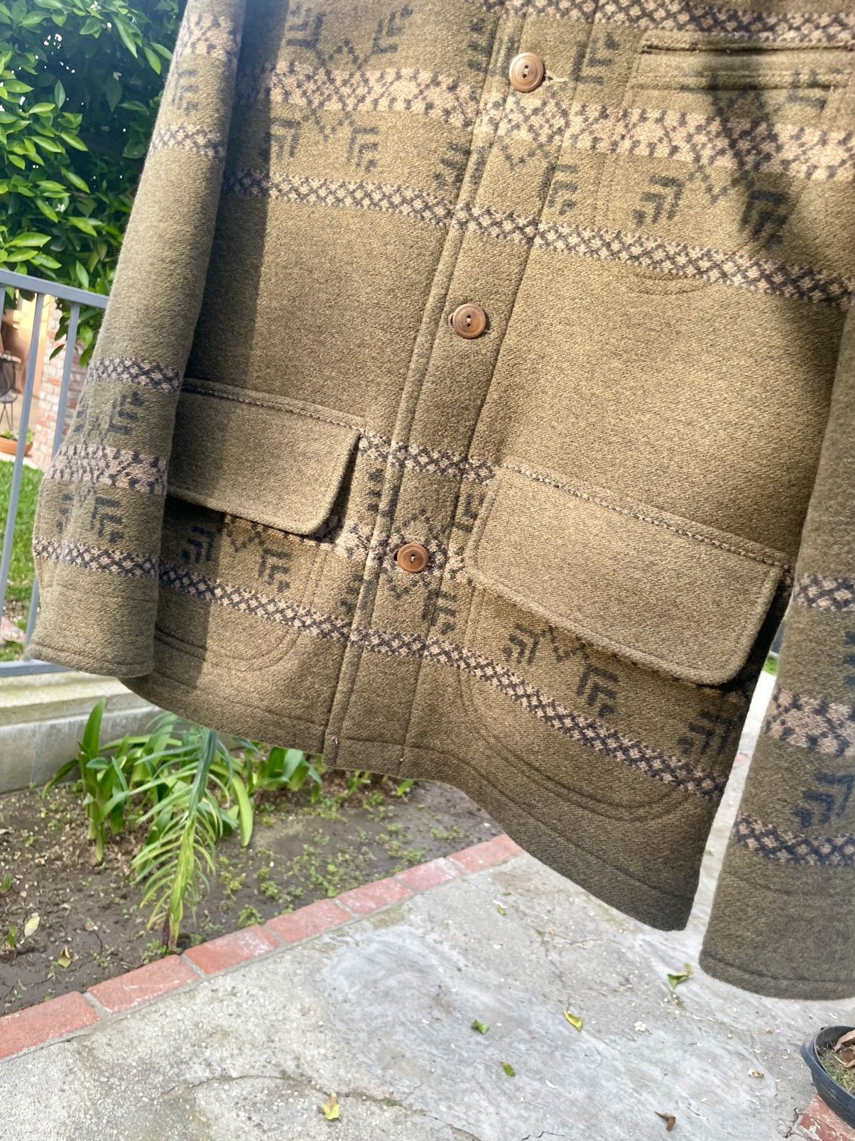 RRL Ralph Lauren RRL Ralph Lauren Western Jacquard Jacket Wool Olive Size US XS / EU 42 / 0 - 5 Thumbnail