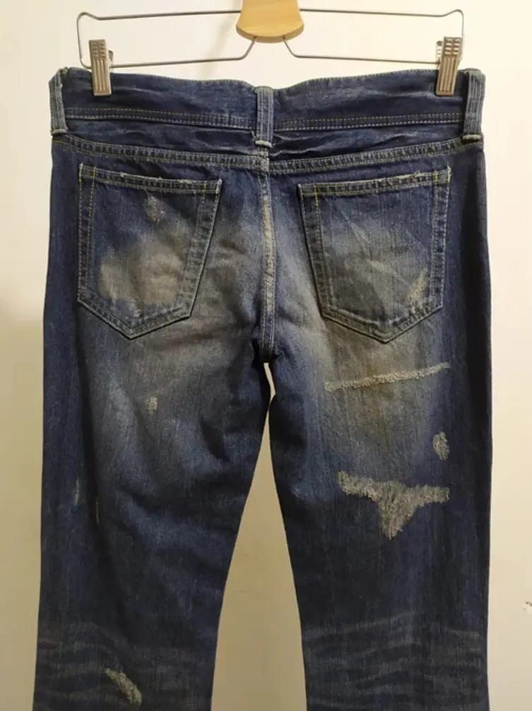 Vanquish VANQUISH Distressed Denim Flare Jeans Made In Japan Size US 28 / EU 44 - 6 Thumbnail