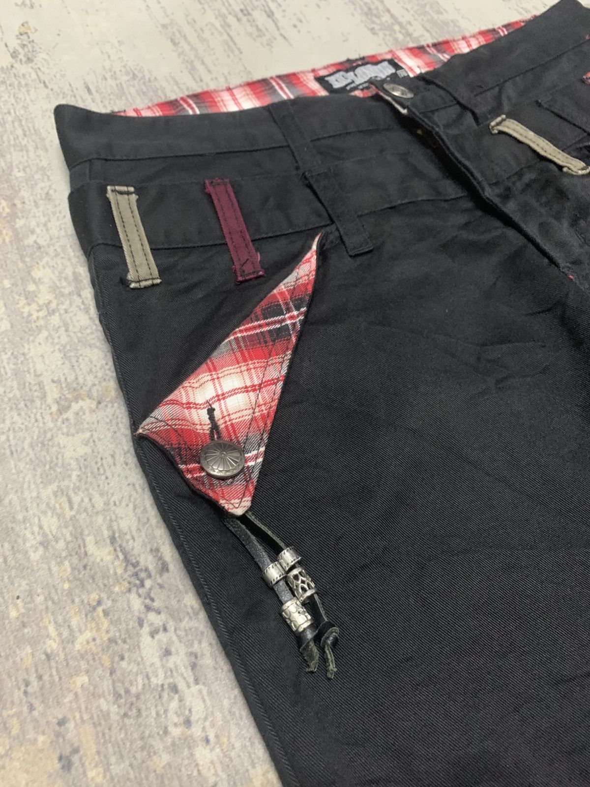 Japanese Brand Nylaus Japanese Brand Double Waist Punk Bondage Pants Size US 29 - 7 Thumbnail