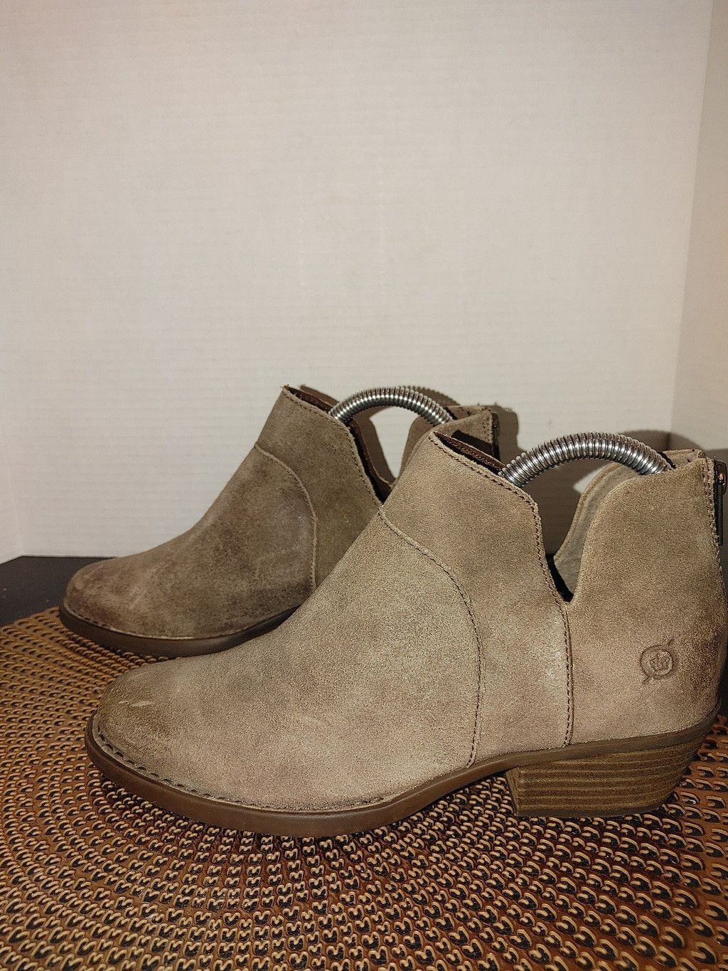 Born Born Kerri Suede Ankle Booties Size 8M Size US 8 / IT 38 - 1 Thumbnail
