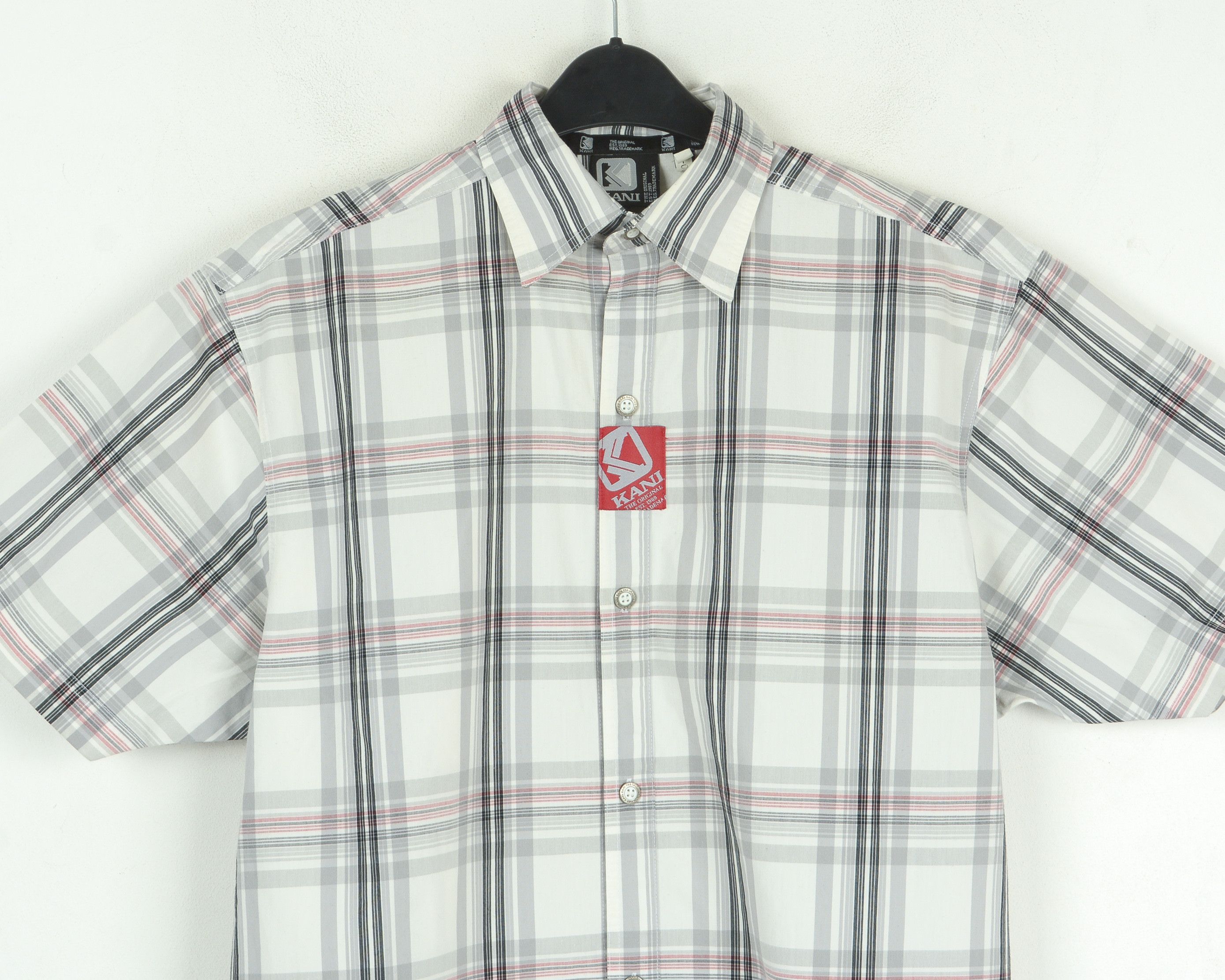 Karl Kani Casual Shirt S Cotton Blend Checked Short Sleeve Button Up Size US S / EU 44-46 / 1 - 2 Thumbnail