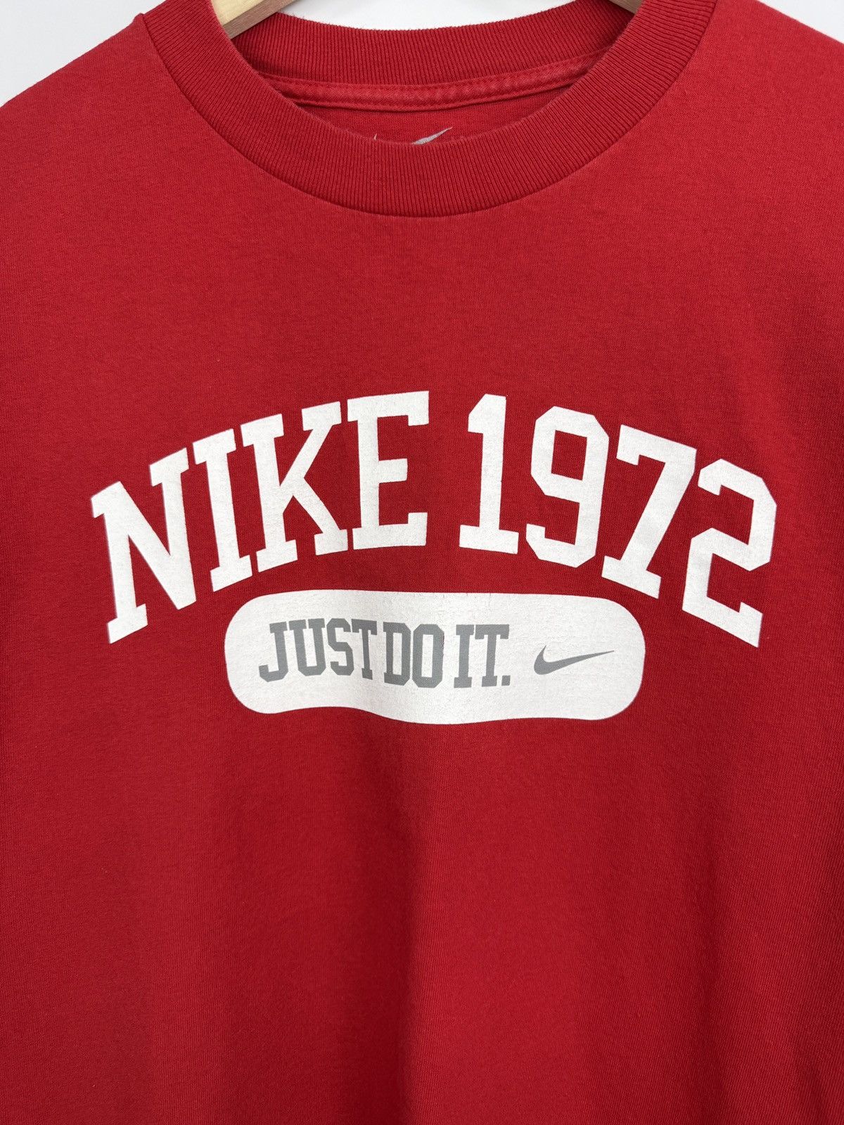 Nike 🇺🇸 Vintage Y2K Nike 1972 Just Do It T-Shirt Rare Retro Size US M / EU 48-50 / 2 - 4 Thumbnail