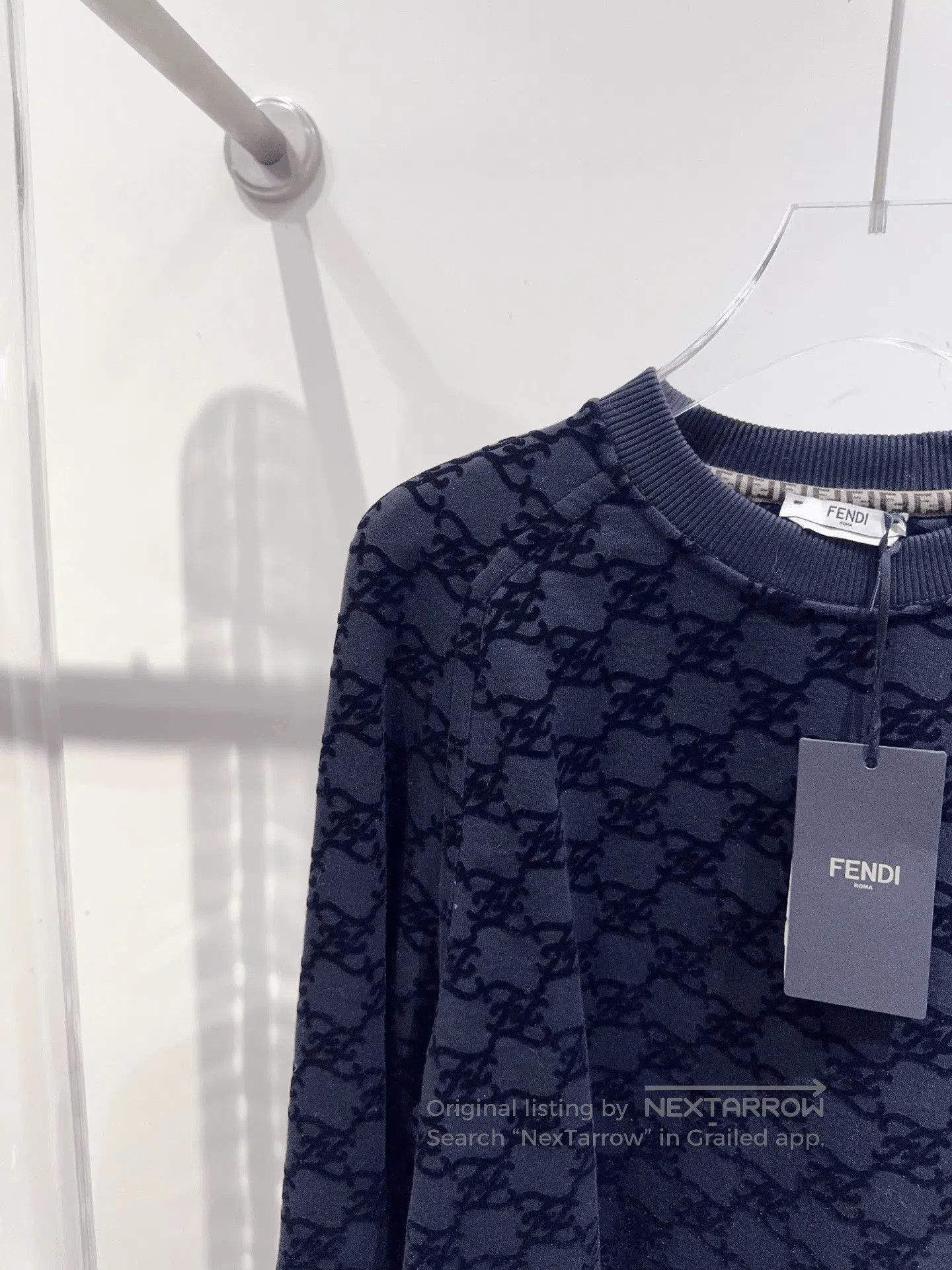 Fendi Fendi Flocked Logo Sweatshirt. Size S / US 4 / IT 40 - 2 Thumbnail