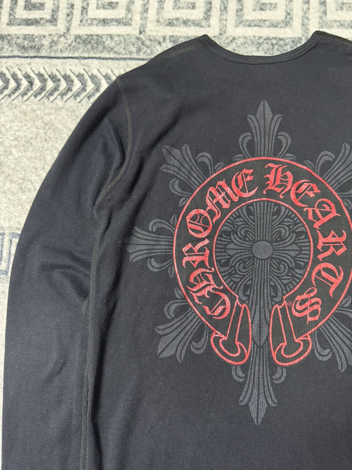 Chrome Hearts RARE! FLORAL SCROLL THERMAL LONG SLEEVE Size US M / EU 48-50 / 2 - 4 Thumbnail