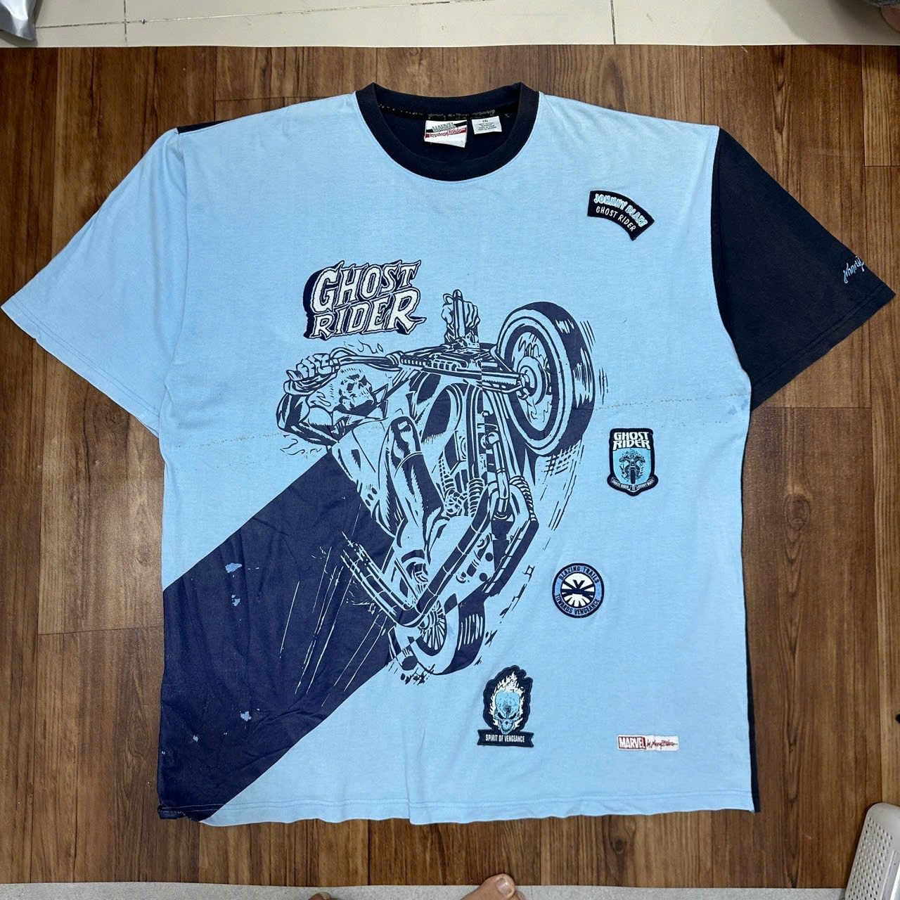 Big John × Vintage 2000s Johny Blaze X Marvel Size US XXL / EU 58 / 5 - 1 Thumbnail