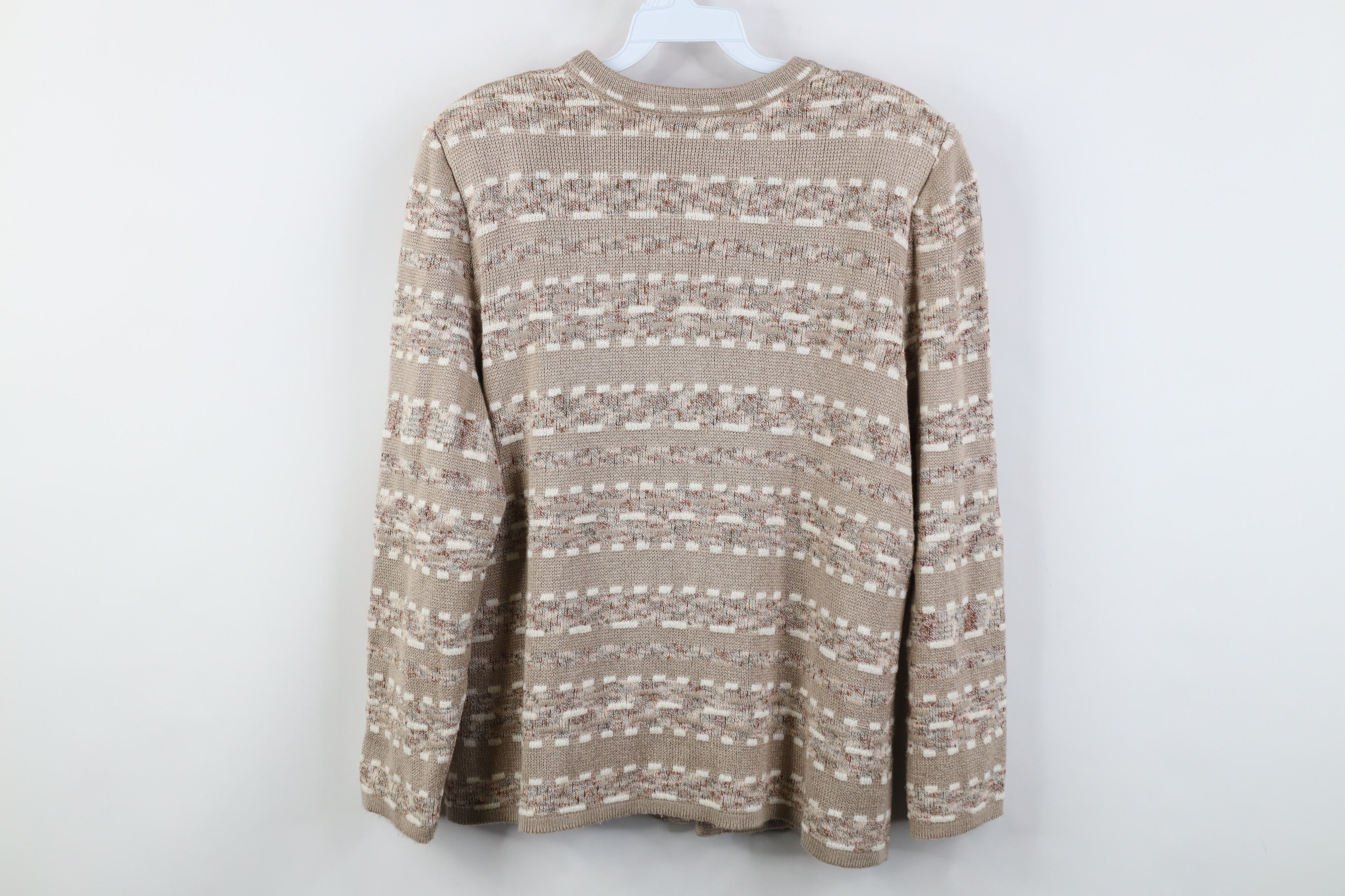 Vintage Vintage 90s Streetwear Fleck Top Button Cardigan Sweater USA Size XL / US 12-14 / IT 48-50 - 11 Thumbnail