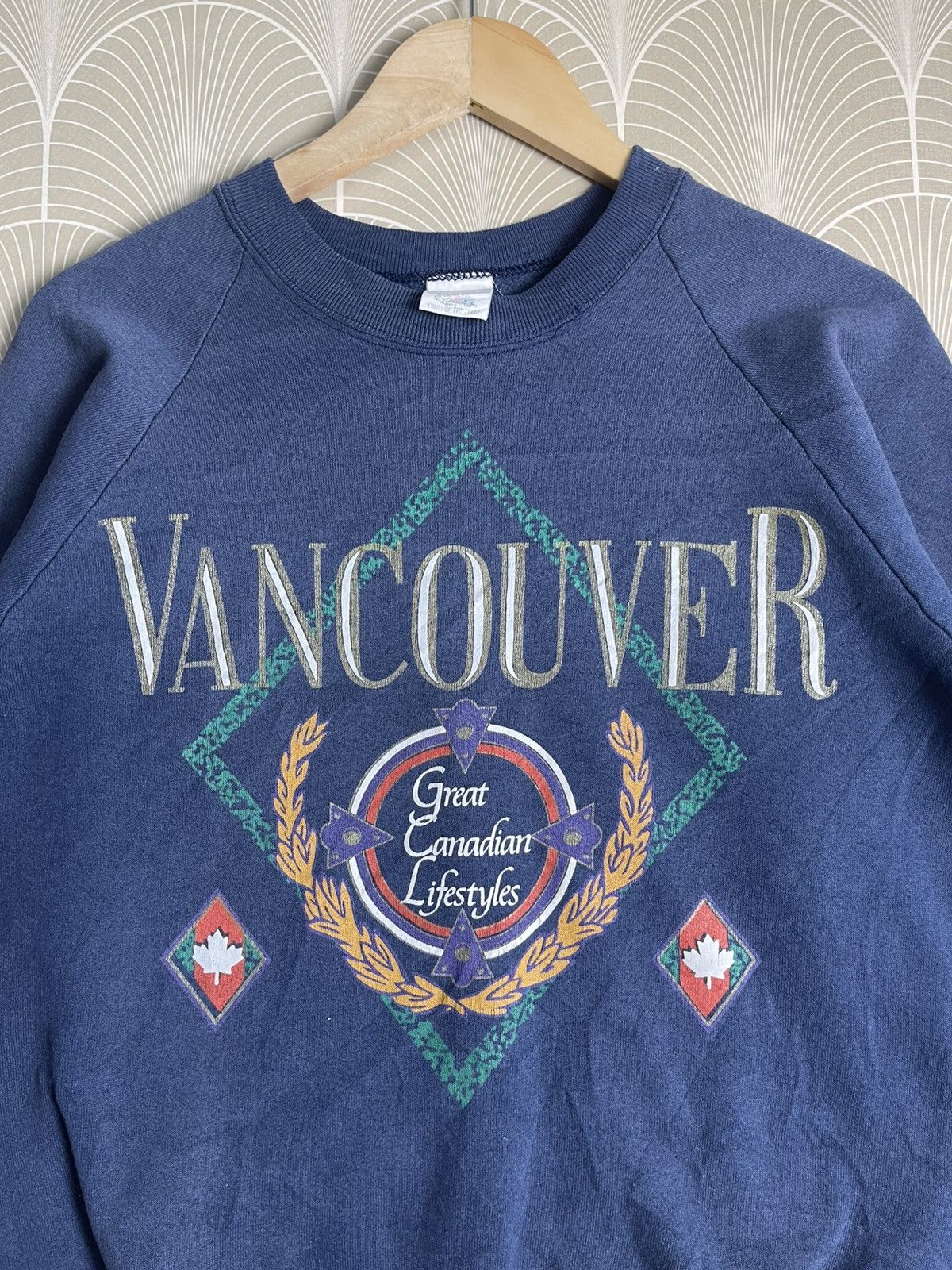 Fruit Of The Loom × Vintage VINTAGE 90s VANCOUVER GREAT CANADIAN LIFESTYLE CREWNECK Size US M / EU 48-50 / 2 - 5 Thumbnail
