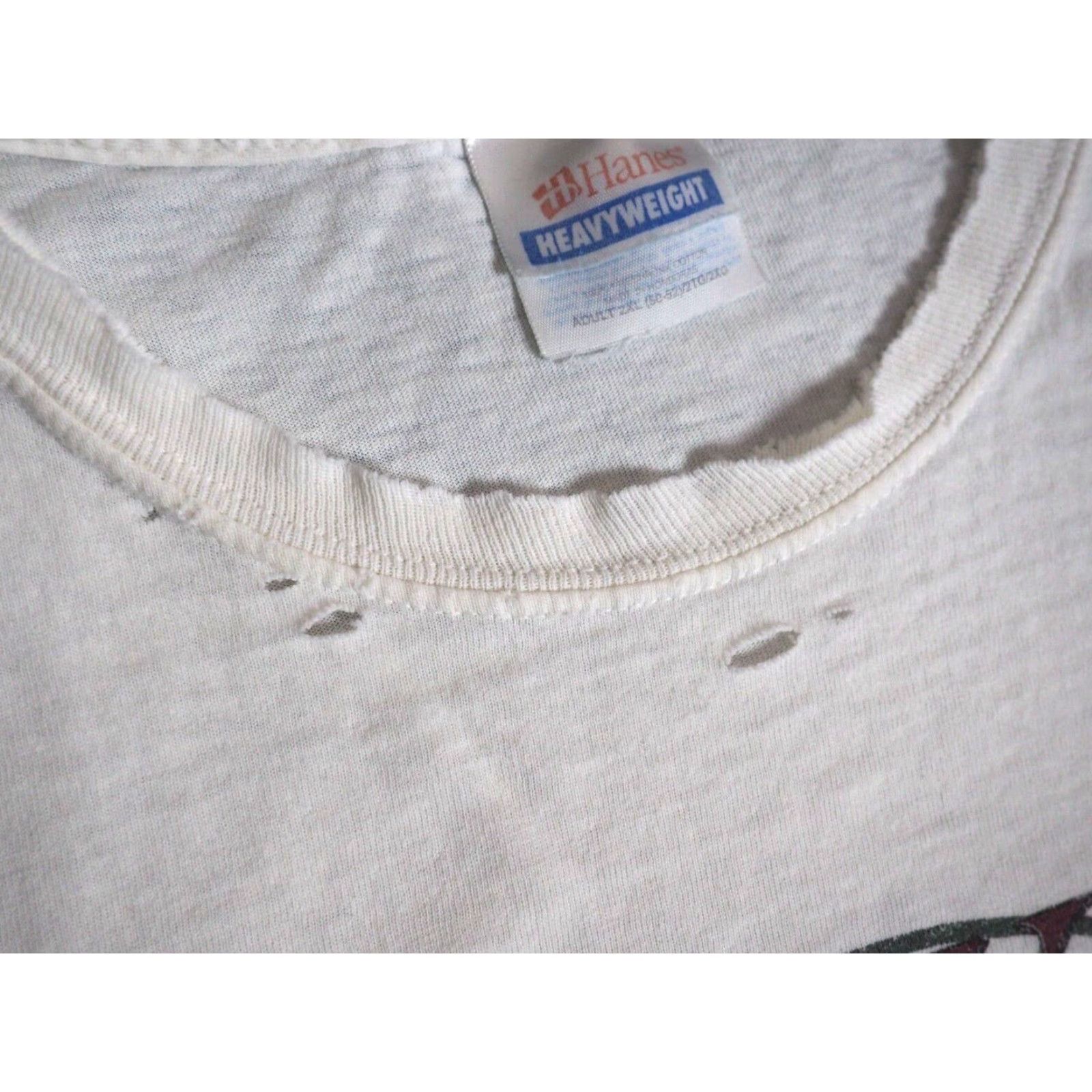 Hanes VTG Hanes Alaskan Amber Brewing Beer Distress White Tee T-Shirt 2XL Mens Grunge 90s Graphic Tee Size US XXL / EU 58 / 5 - 5 Thumbnail