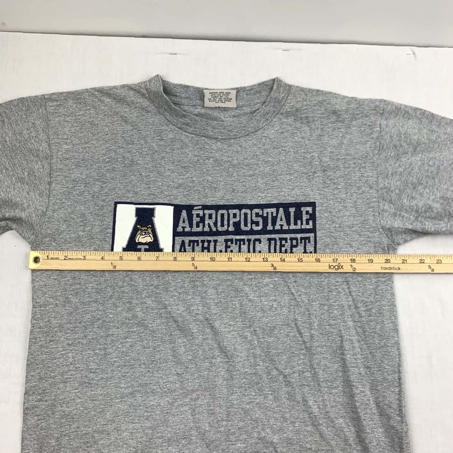 Aeropostale VINTAGE Aeropostale Shirt Adult Medium Gray Grunge Athletic 90s Y2K Logo Tee Mens M Size US M / EU 48-50 / 2 - 7 Thumbnail