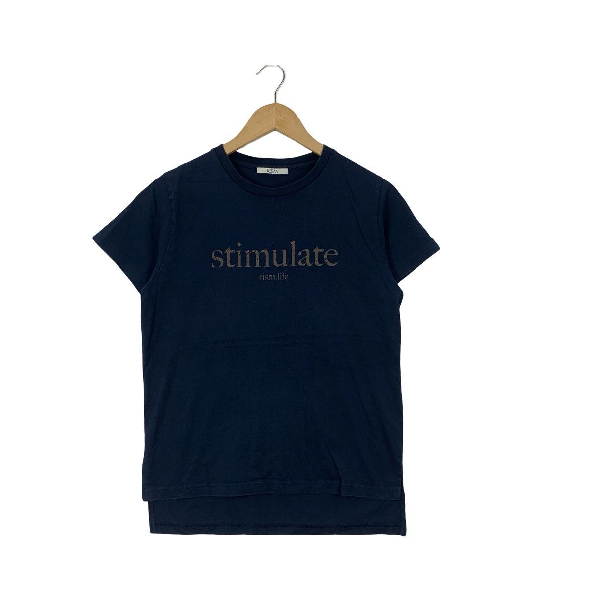 Other R ISM Stimulate Minimalist Text Based Graphic faded Gold Tee Size US S / EU 44-46 / 1 - 3 Thumbnail