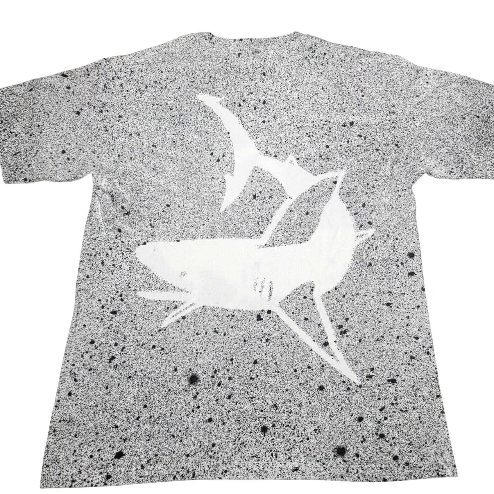 Vintage VINTAGE 90s Puerto Vallarta Mexico All Over Print AOP T-Shirt Men’s Medium Shark Shirt Mens Gray Beach Short Sleeve Size US M / EU 48-50 / 2 - 2 Thumbnail
